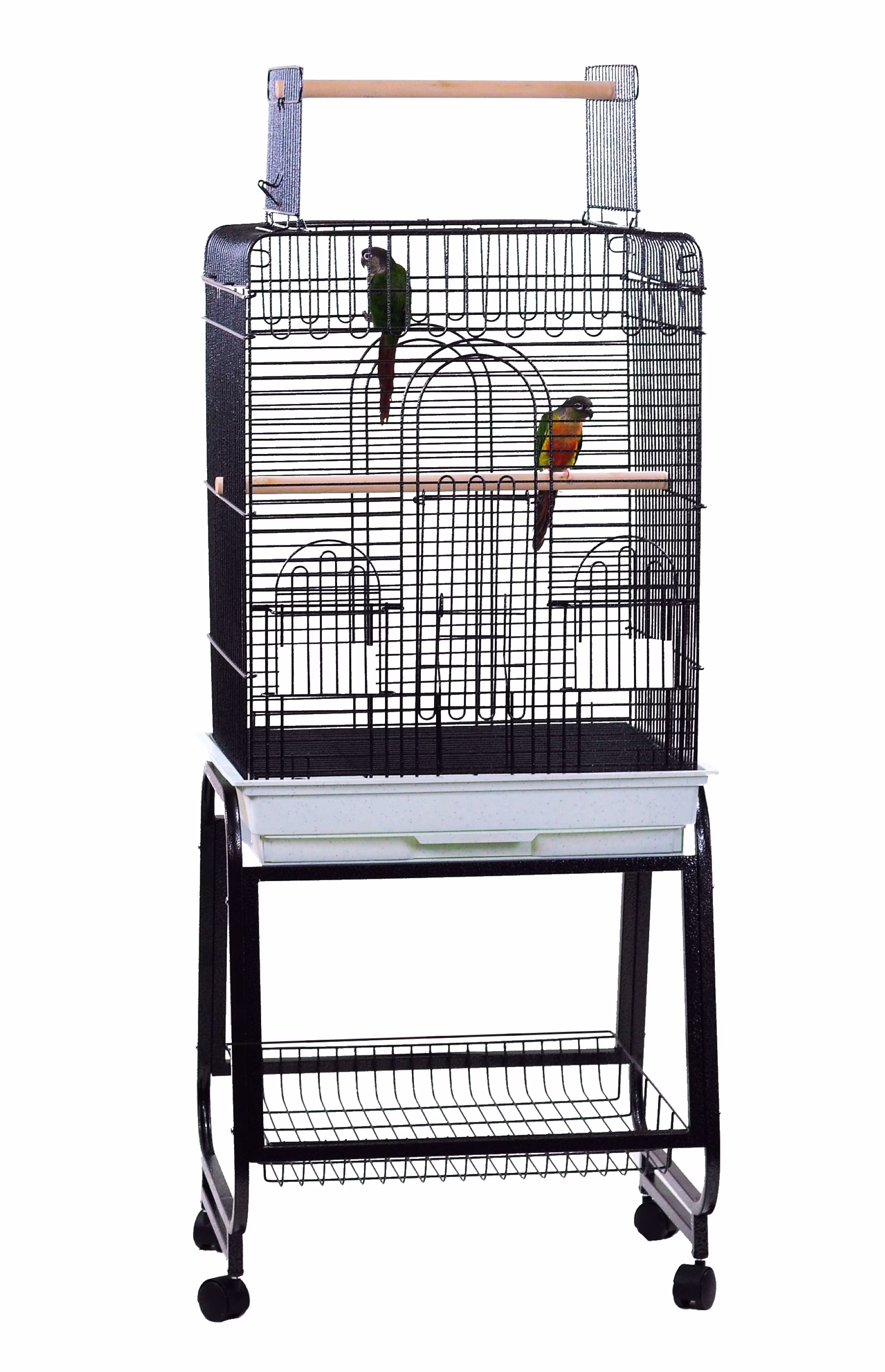 A and E Cage Co. 22"x18" Play Top Cage - Black