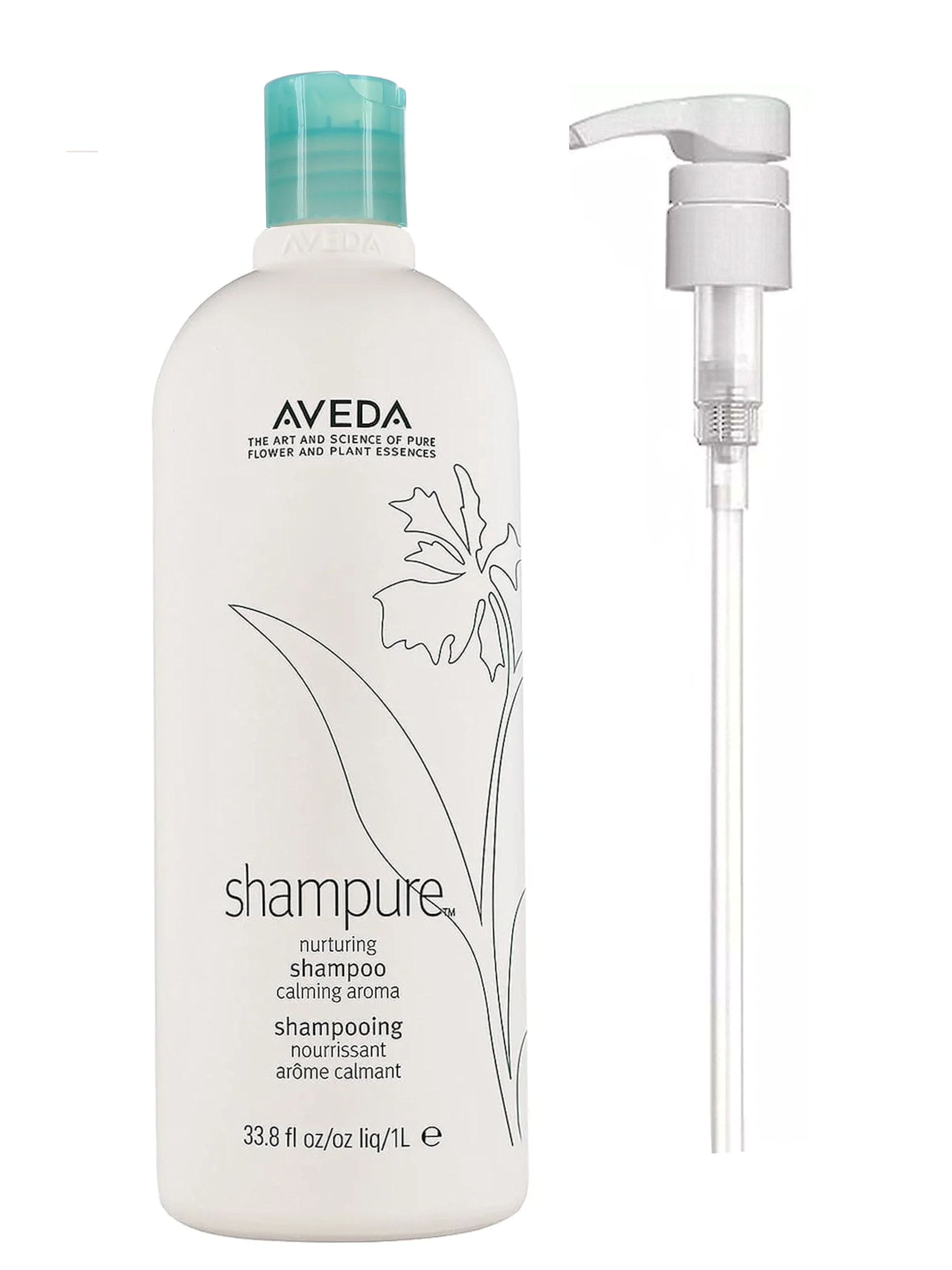 Aveda Shampure Nurturing Shampoo with Pump 33.8 fl oz (1Liter)