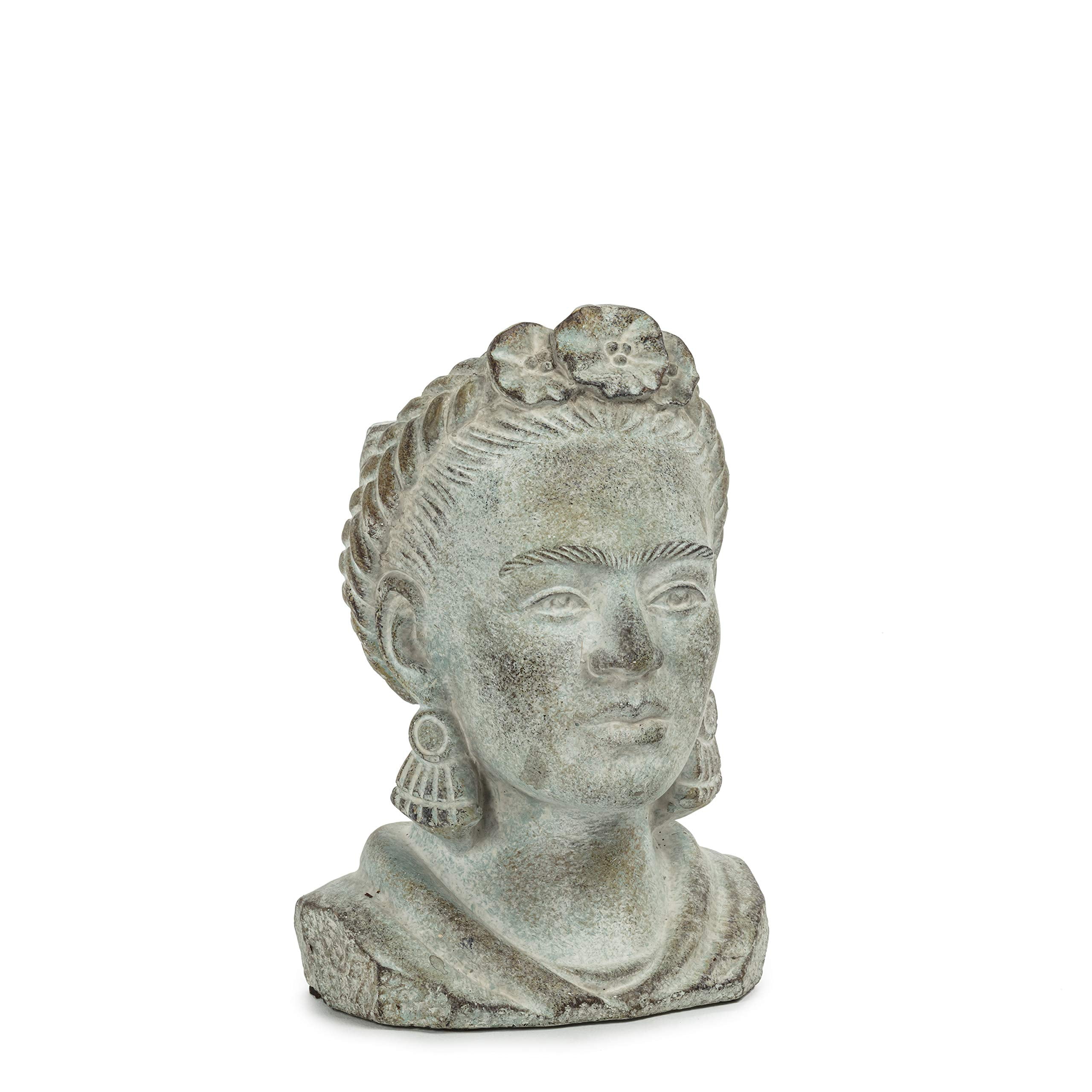 Abbott Collection 27-KAHLO-201-SM Small Frida Head Planter, Grey