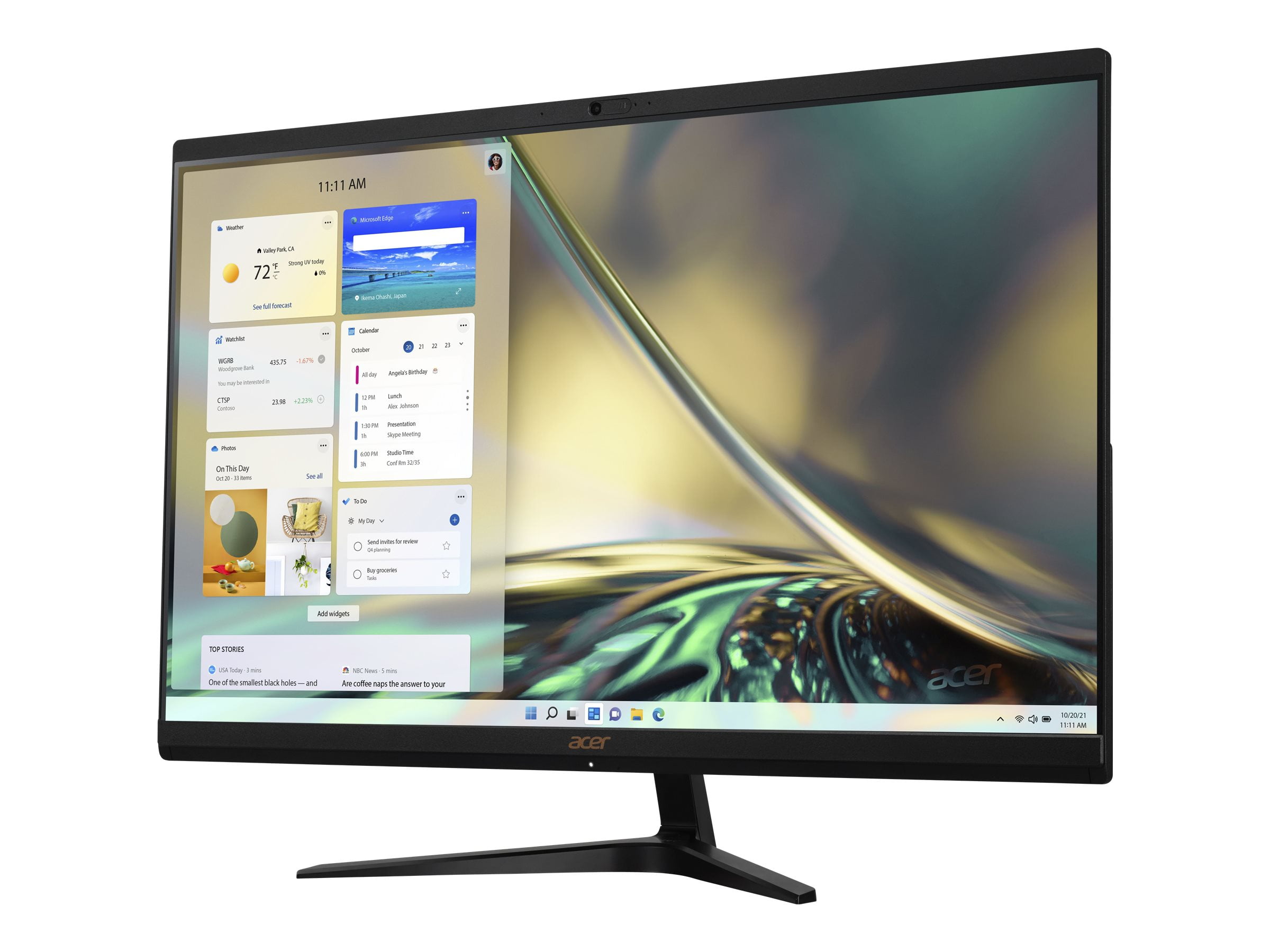 Acer Aspire C 27 C27-1700 - All-in-one Core i5 1235U / up to 4.4 GHz - RAM 16 GB - SSD 512 GB - Intel Iris Xe Graphics - Gigabit Ethernet - Win 11 Home - monitor: LED 27" 1920 x 1080 (Full HD) - black