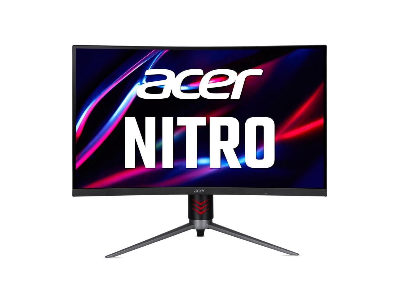 Acer Nitro 32” 1000R Curved 2560x1440P 2K 240Hz Refresh rate Up to 0.5ms response time VESA HDR400 AMD FreeSync Premium Adjustable Stand Gaming Monitor, HDMIx2, DisplayPort, Speaker (XZ323QU