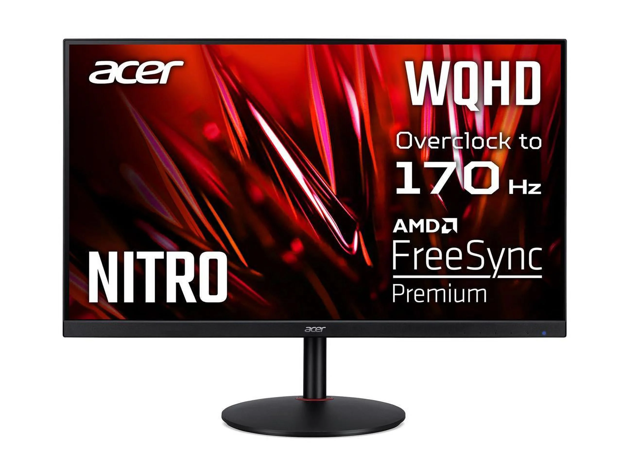 Acer 31.5" 144Hz IPS 2K Gaming Monitor 1ms FreeSync Premium (AMD Adaptive Sync) WQHD 2560 x 1440 Built-in Speakers Flat Panel Nitro XV320QU LVbmiiphx (Overclock to 170Hz using Display Port)