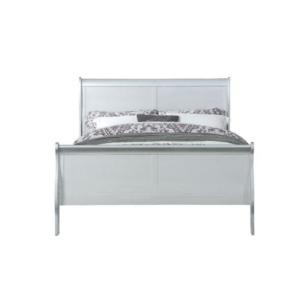 Acme Louis Philippe Bed in Platinum, Multiple Sizes