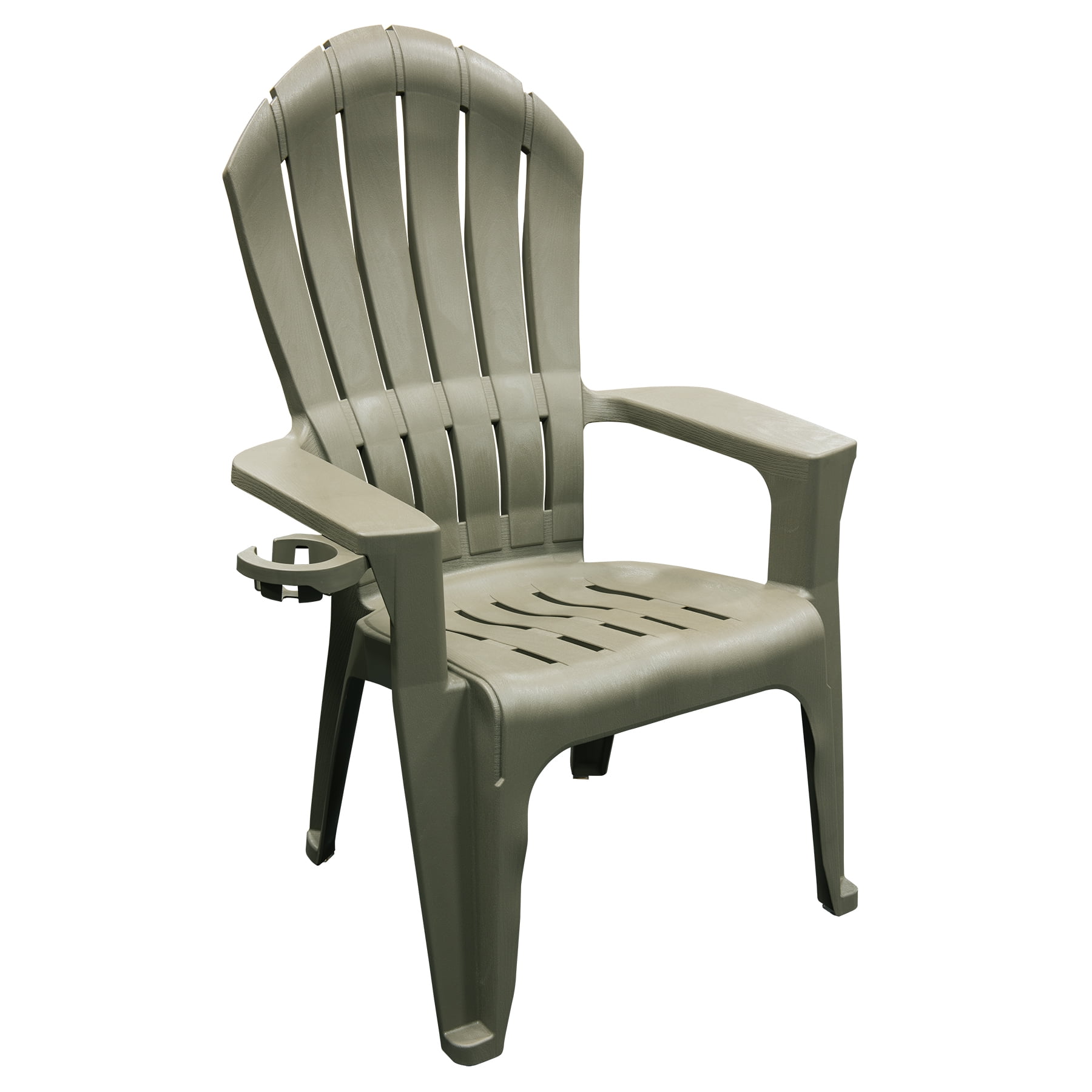 Adams Big Easy Resin Adirondack Chair For Indoor and Outdoor Weather Resistant Ideal for Pool, Deck, Backyard, Garden, Gray 242209