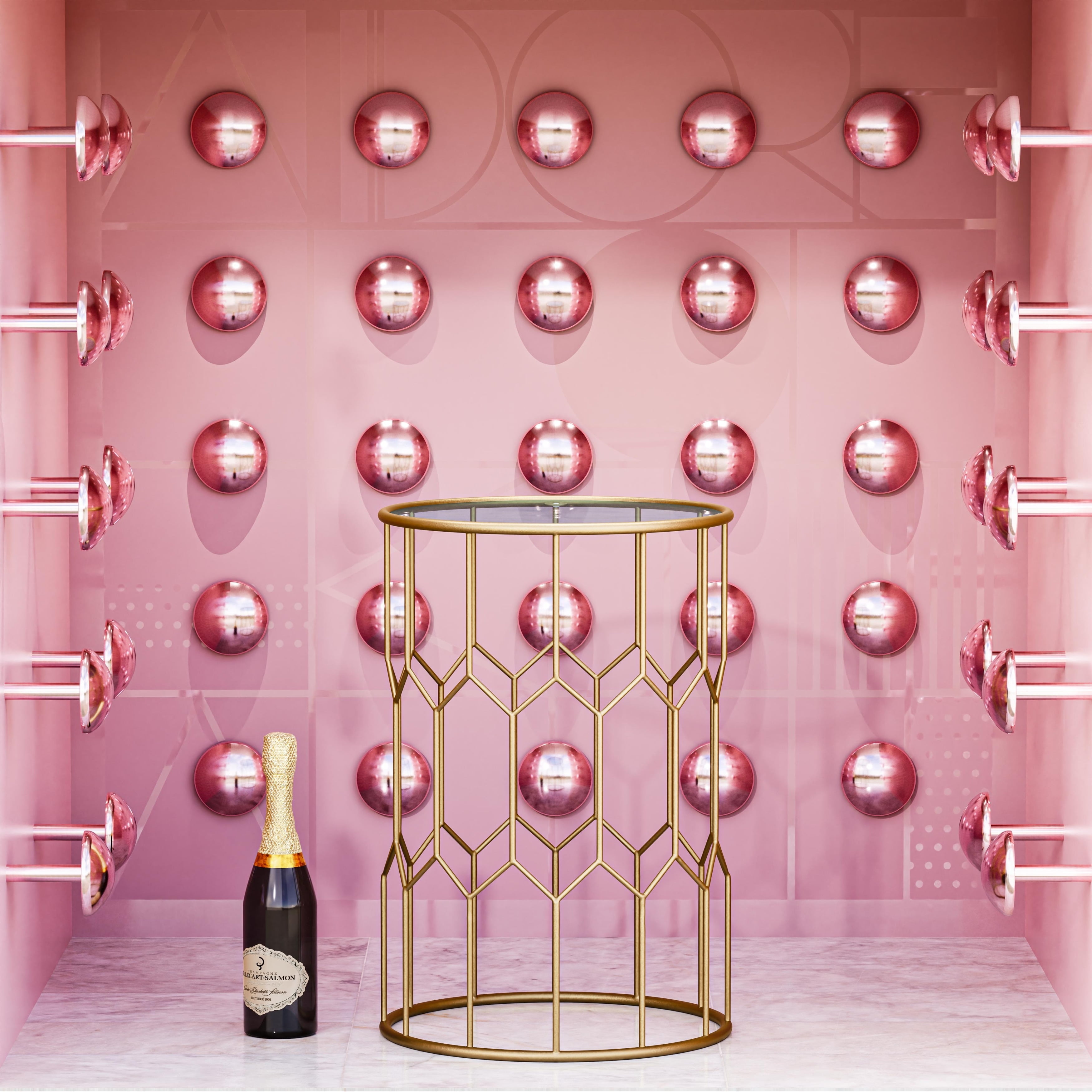 Adore Decor Harper Side Table Gold