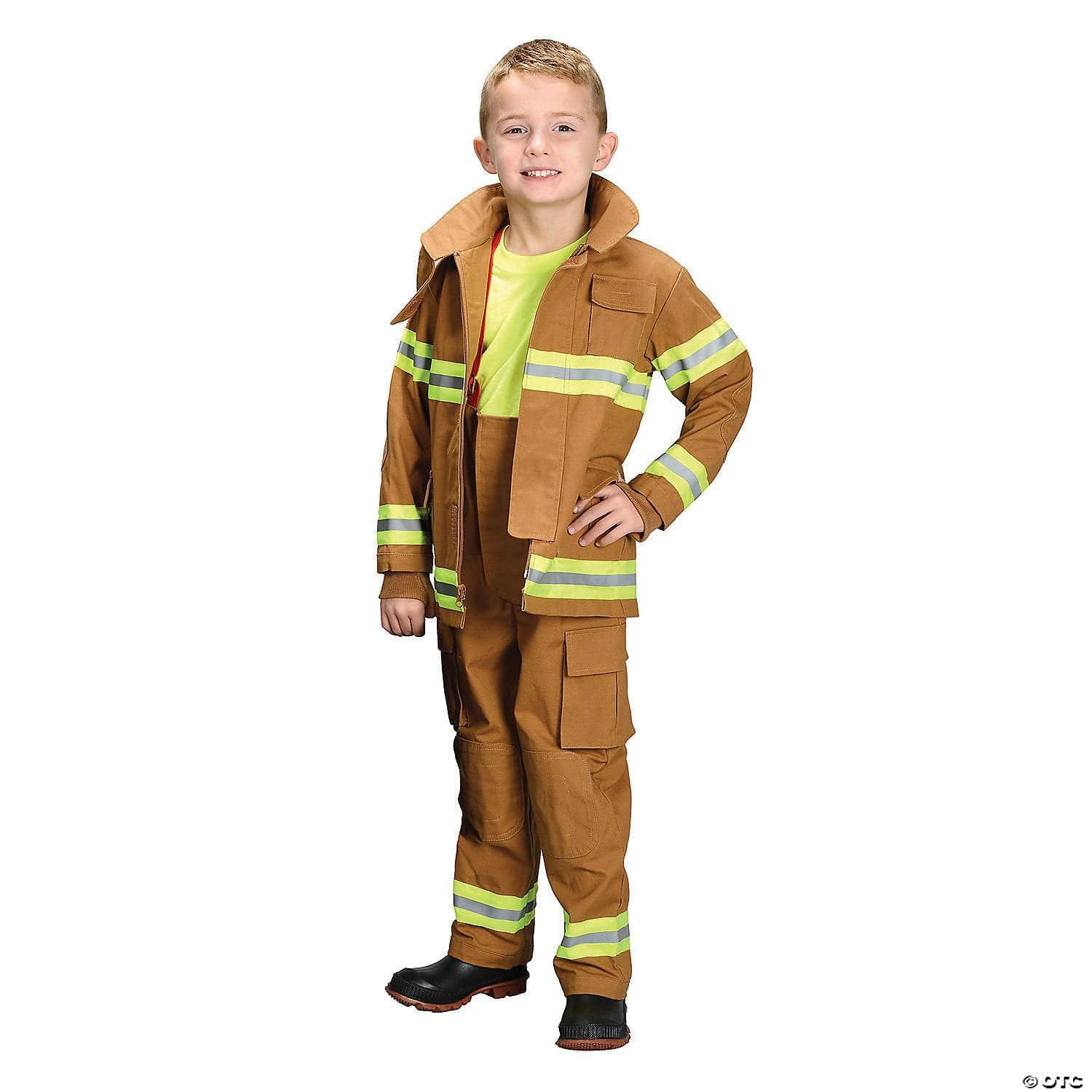 Tan Firefighter Child Halloween Costume