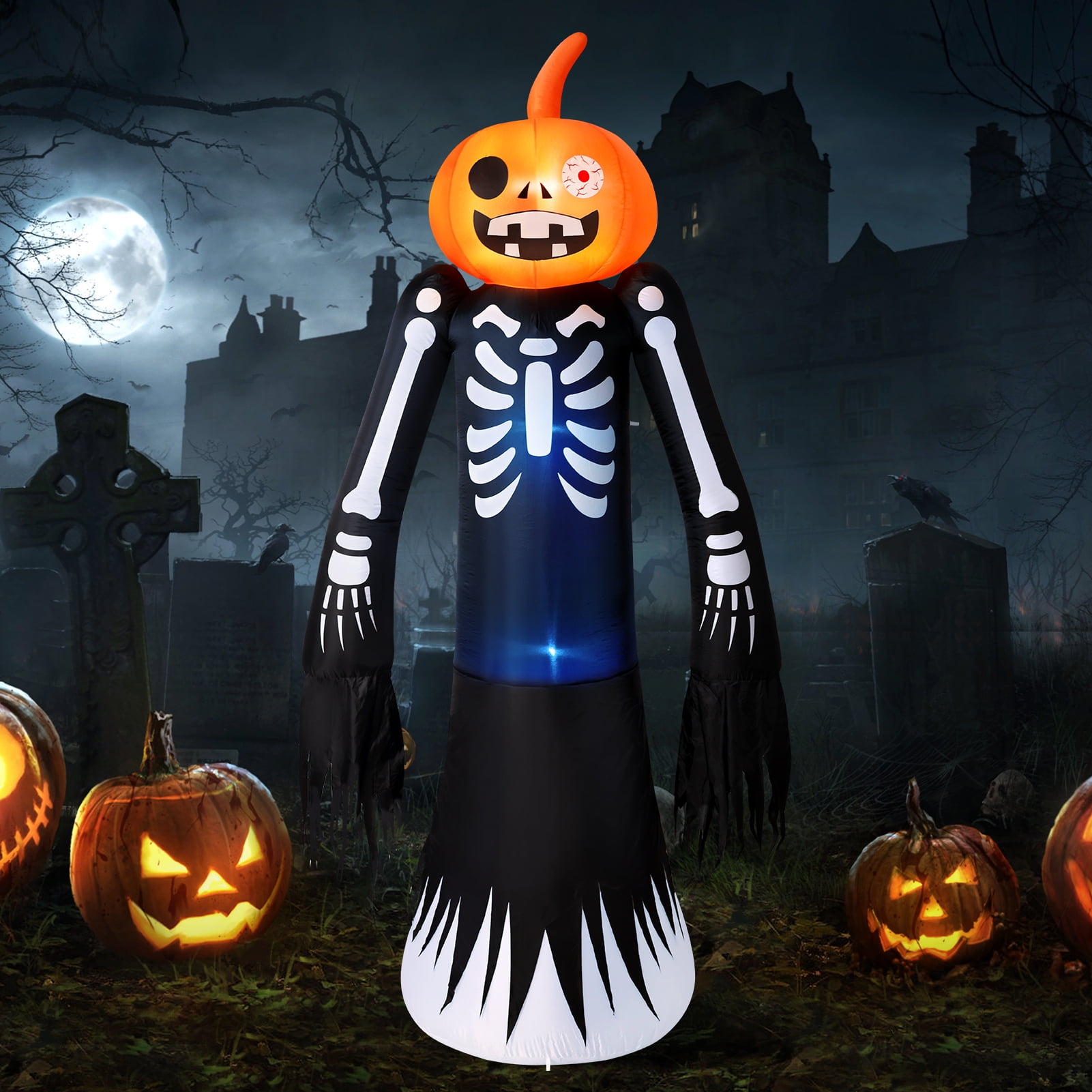 Ayieyill 9FT Halloween Inflatables Decorations, Large Halloween Decorations Outdoor Halloween Yard Inflatables