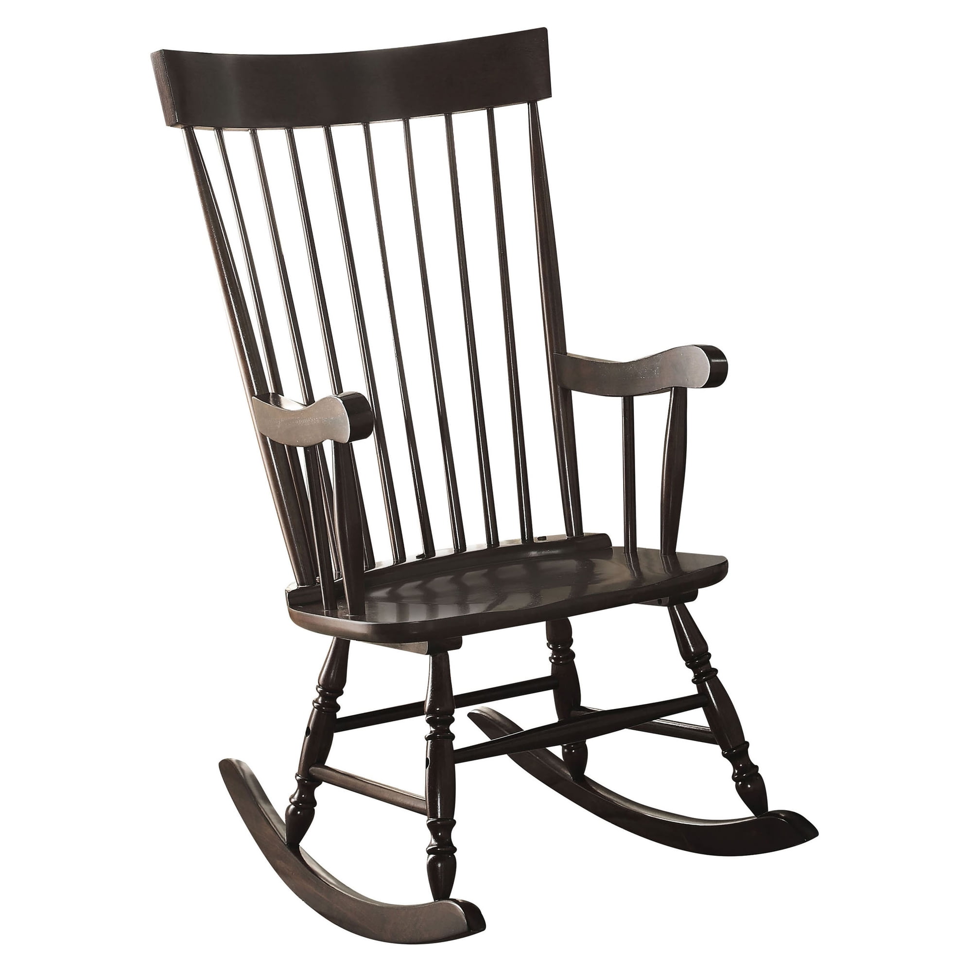ACME Arlo Wooden Arm Rocking Chair in Black
