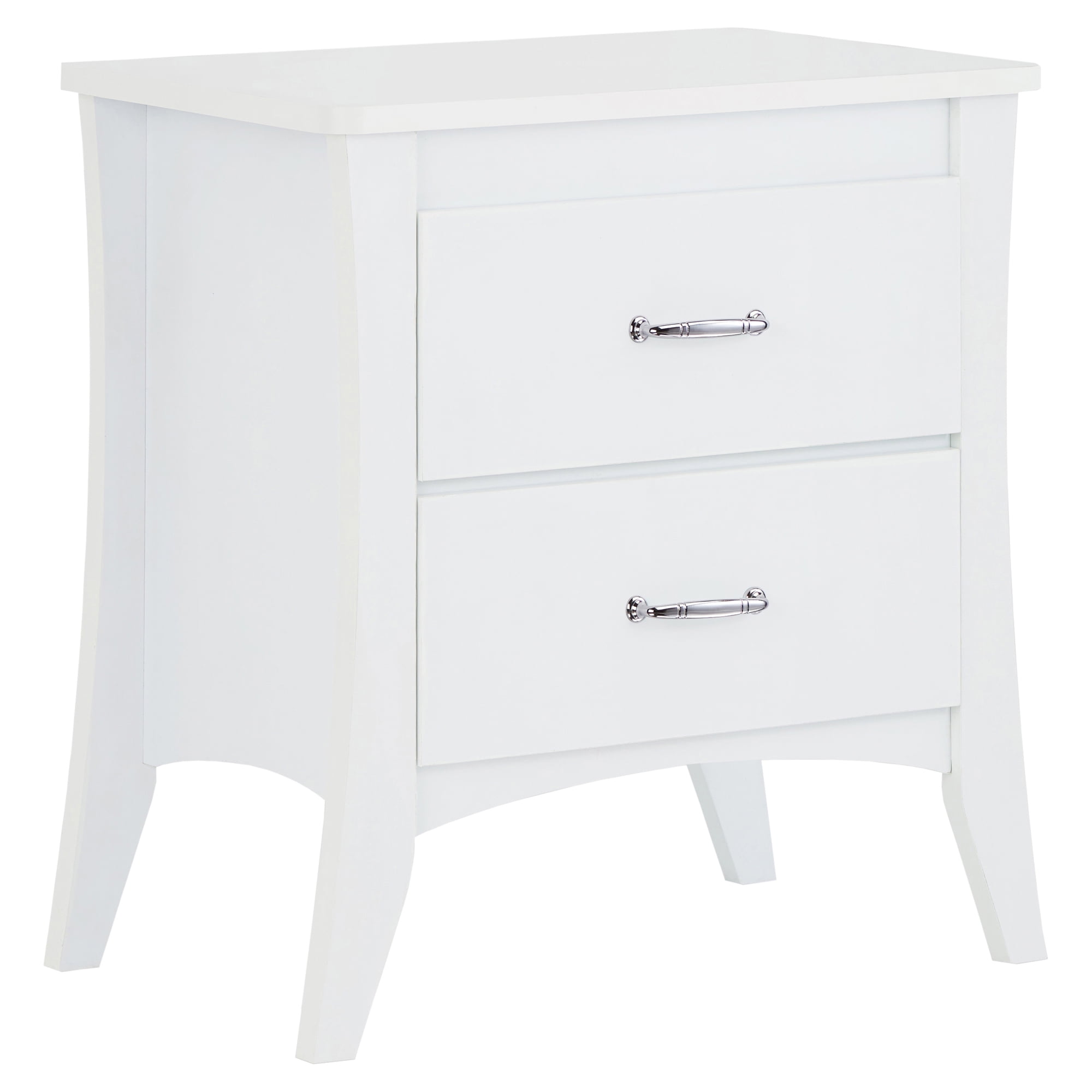ACME Babb Nightstand with 2 Drawers in White