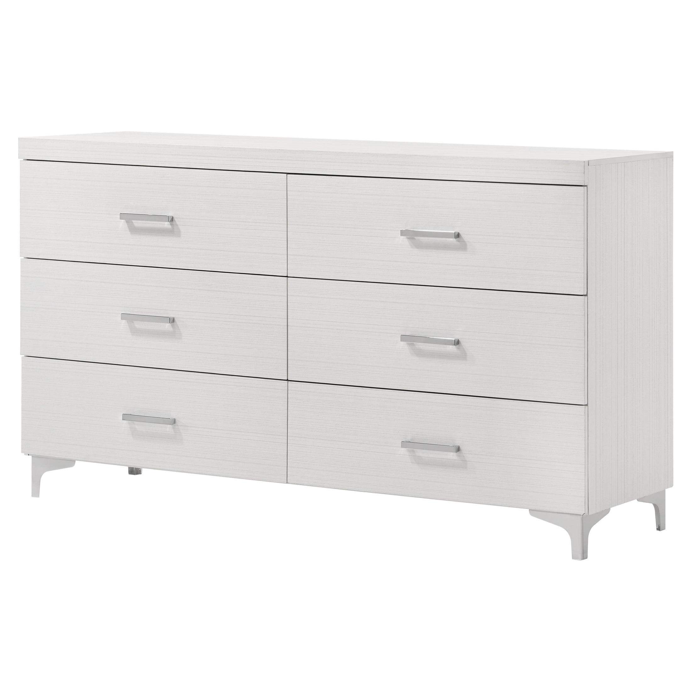 ACME Casilda 6-Drawer Rectangular Dresser in White