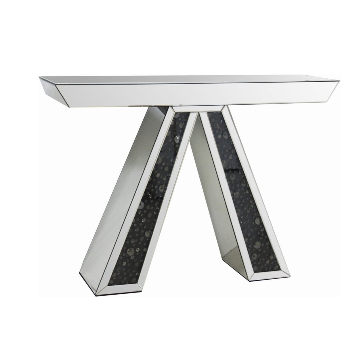 ACME Noor Console Table, Mirrored