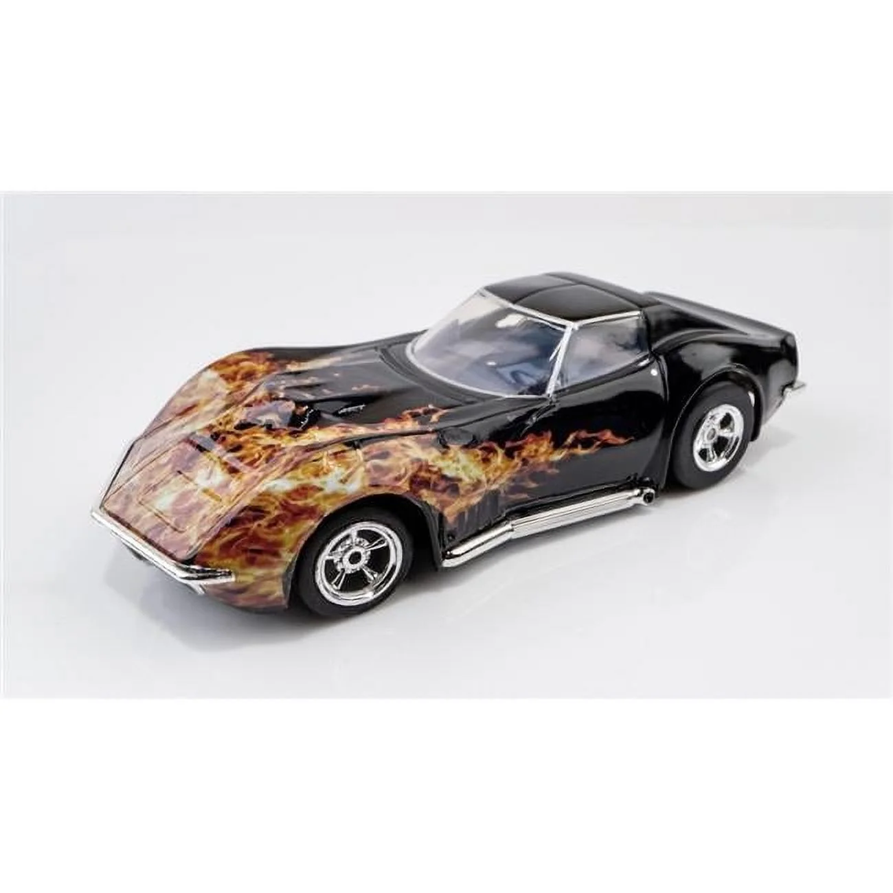 AFX Racing AFX22051 HO Scale 1968 Corvette 427 Black Flame Slot Car