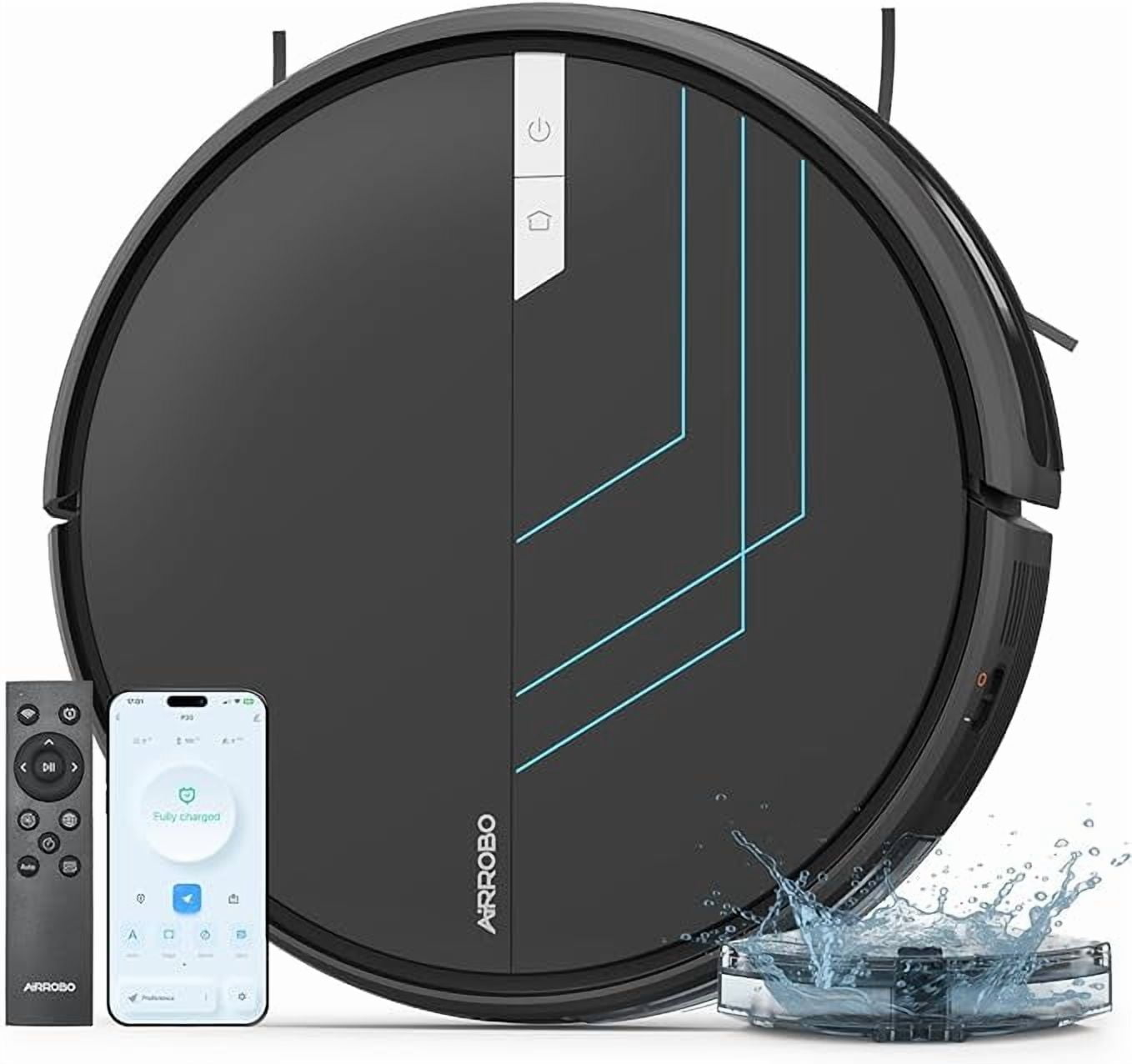 AIRROBO P30 3 in 1 Robot Vacuum and Mop Cleaner with App Control,2 in 1 Tank for Pet Hair,Home Mapping