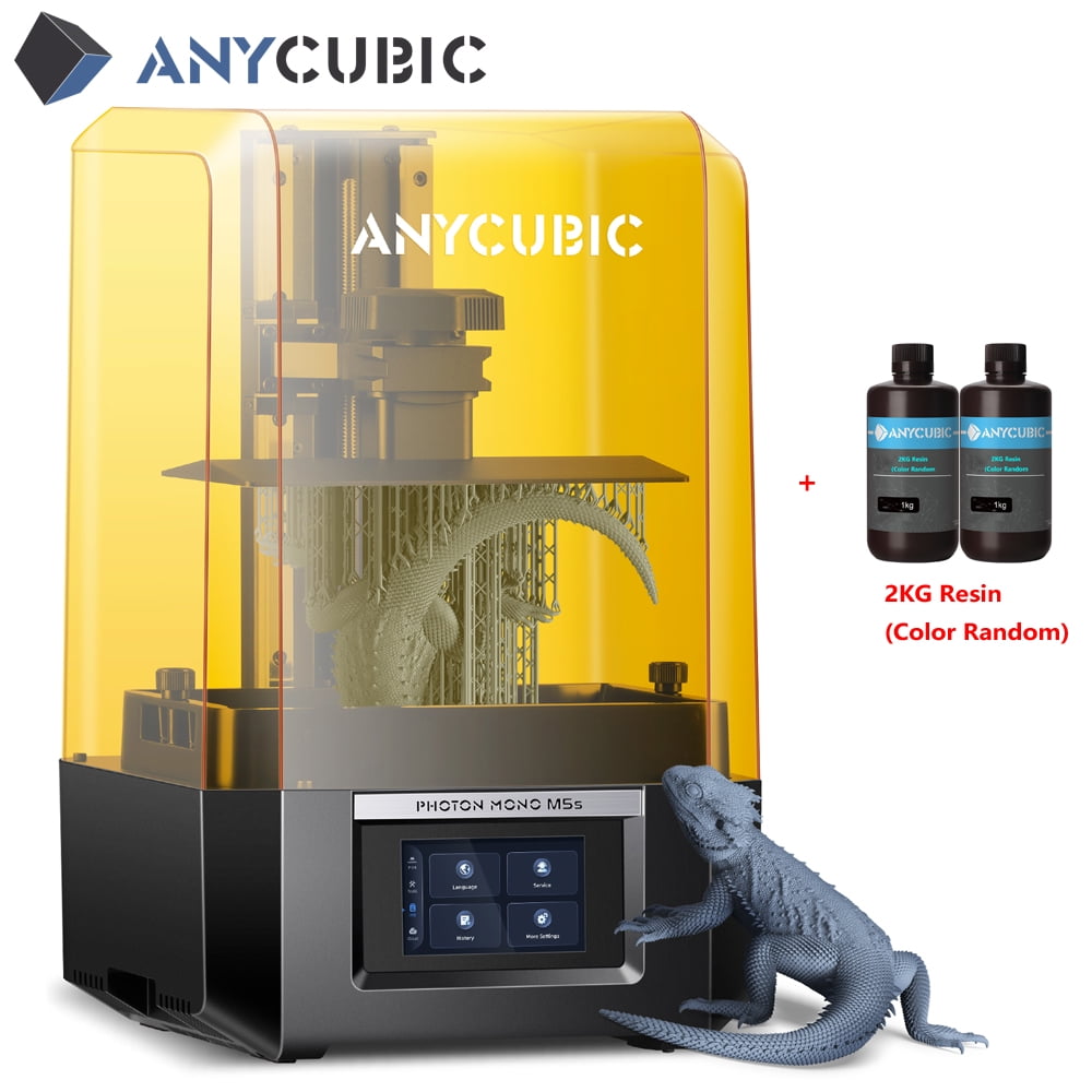 ANYCUBIC 12K LCD Resin 3D Printer Photon Mono M5s,10.1" Monochrome LCD Screen,Smart Leveling-Free, 3X Faster Printing Speed,Print Szie:27.87" x 8.58" x 4.84"