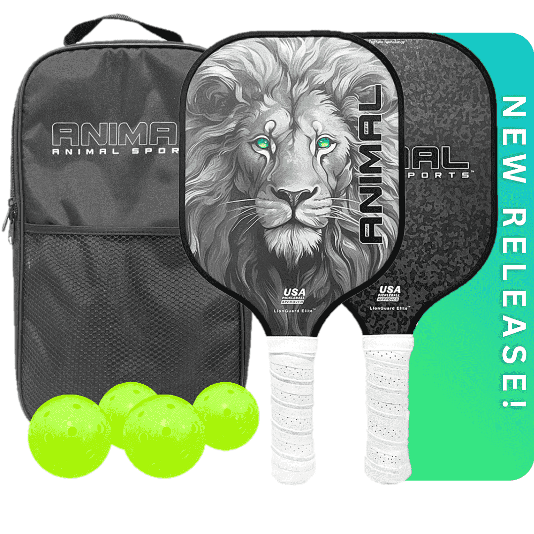 ANIMAL SPORTS Pickleball Paddles Set of 2 - Carbon Fiber Paddles, USAPA Approved Bundle of 2