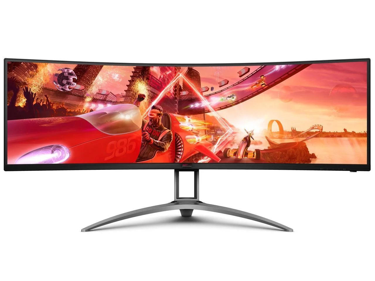 AOC 49" (48.8" Viewable) 165 Hz VA DQHD Gaming Monitor FreeSync Premium Pro & G-Sync Compatible 5120 x 1440 122% sRGB, 91% DCI-P3, 98% Adobe RGB, 100% NTSC (AG493UCX2)