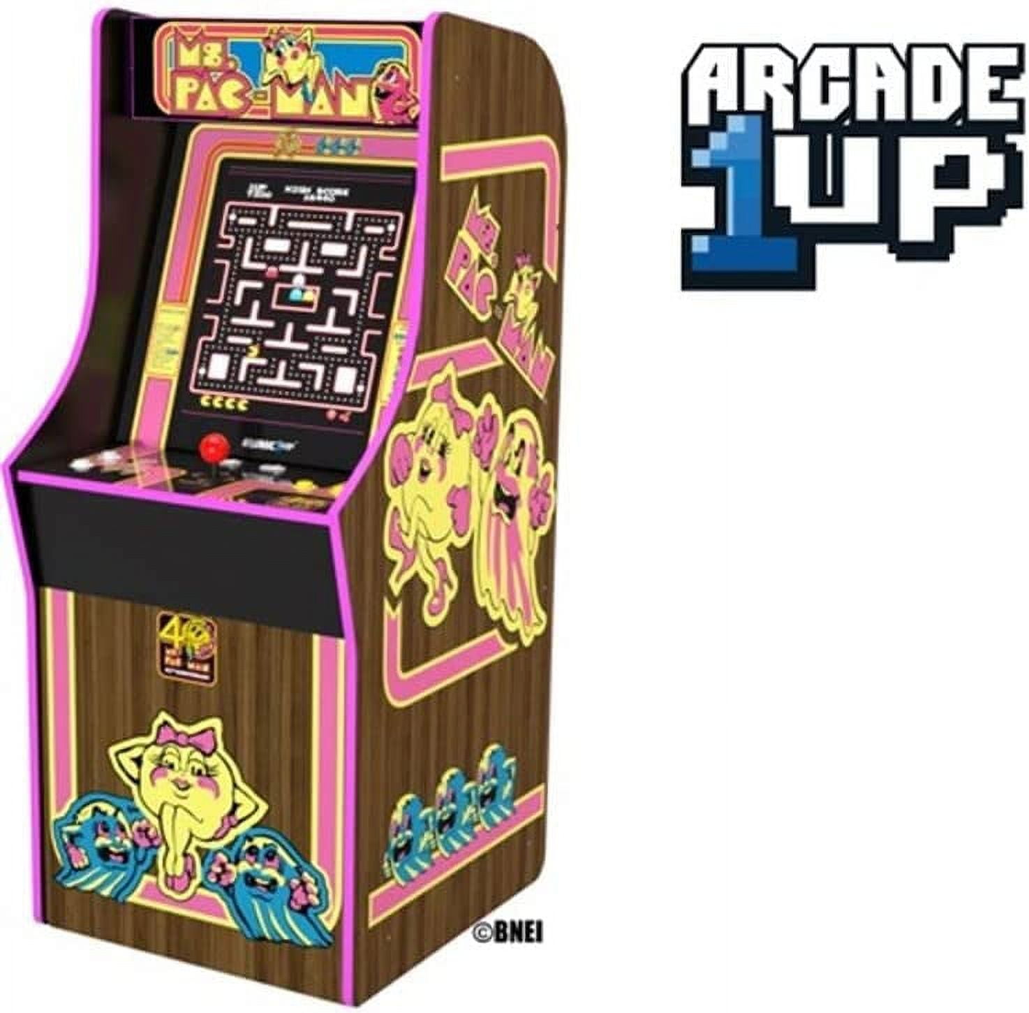 ARCADE1UP Ms. Pac Man 40th Anniversary Classic 10 in 1 Coin less Arcade Video Game Cabinet Machine