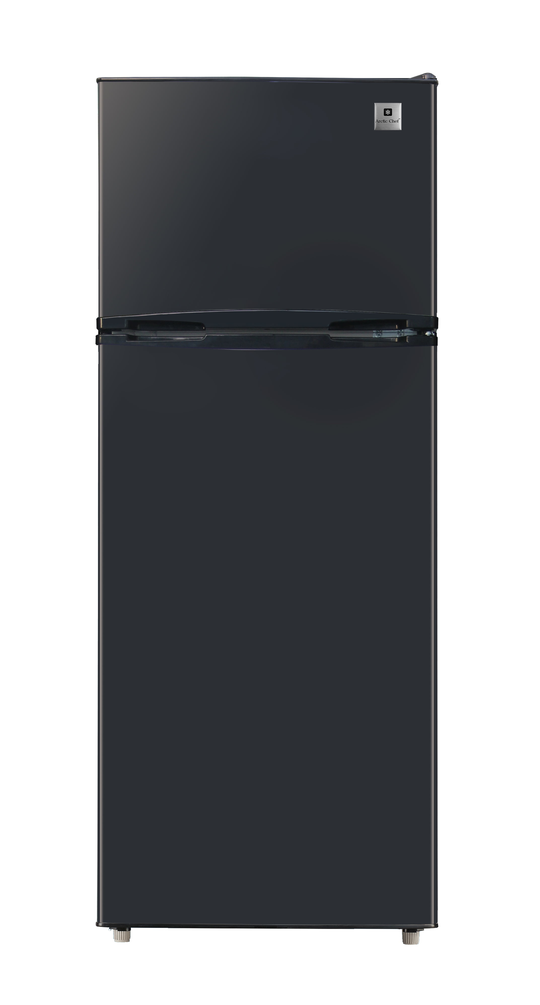 ARCTIC CHEF Reversible Hinged 75 Cu Ft 2-Door Top Freezer Refrigerator Black