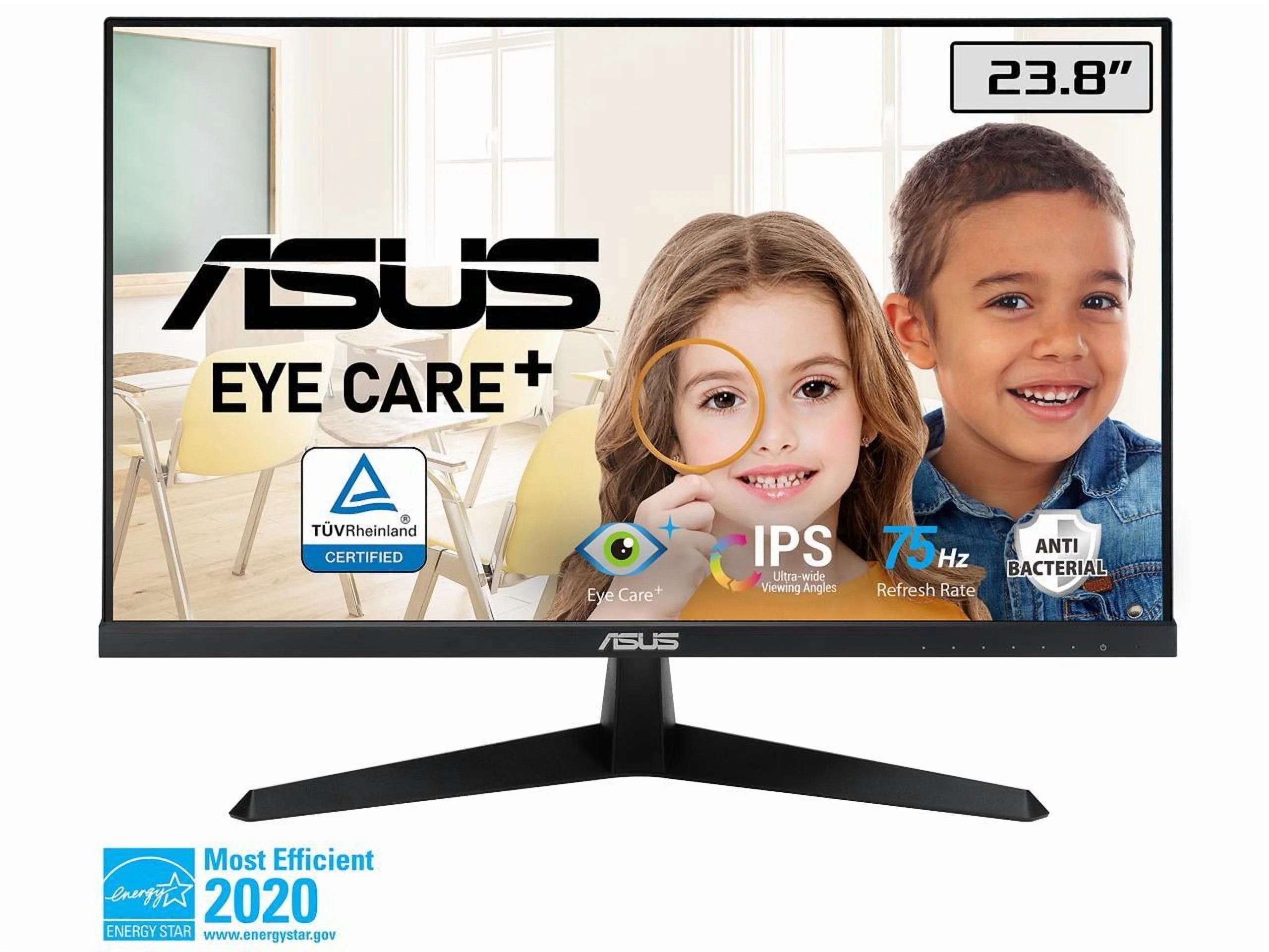 Asus VY249HE 24" Class Full HD LCD Monitor, 16:9, Black