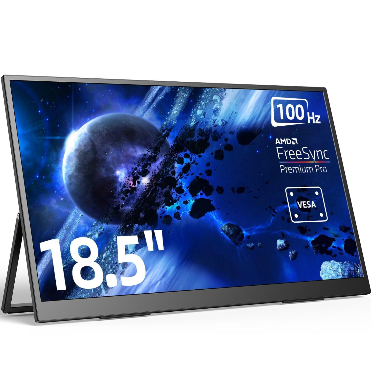 AZMIOR 18.5" 1920*1080p IPS LCD Computer Monitors with 30W PD Charger Adapter