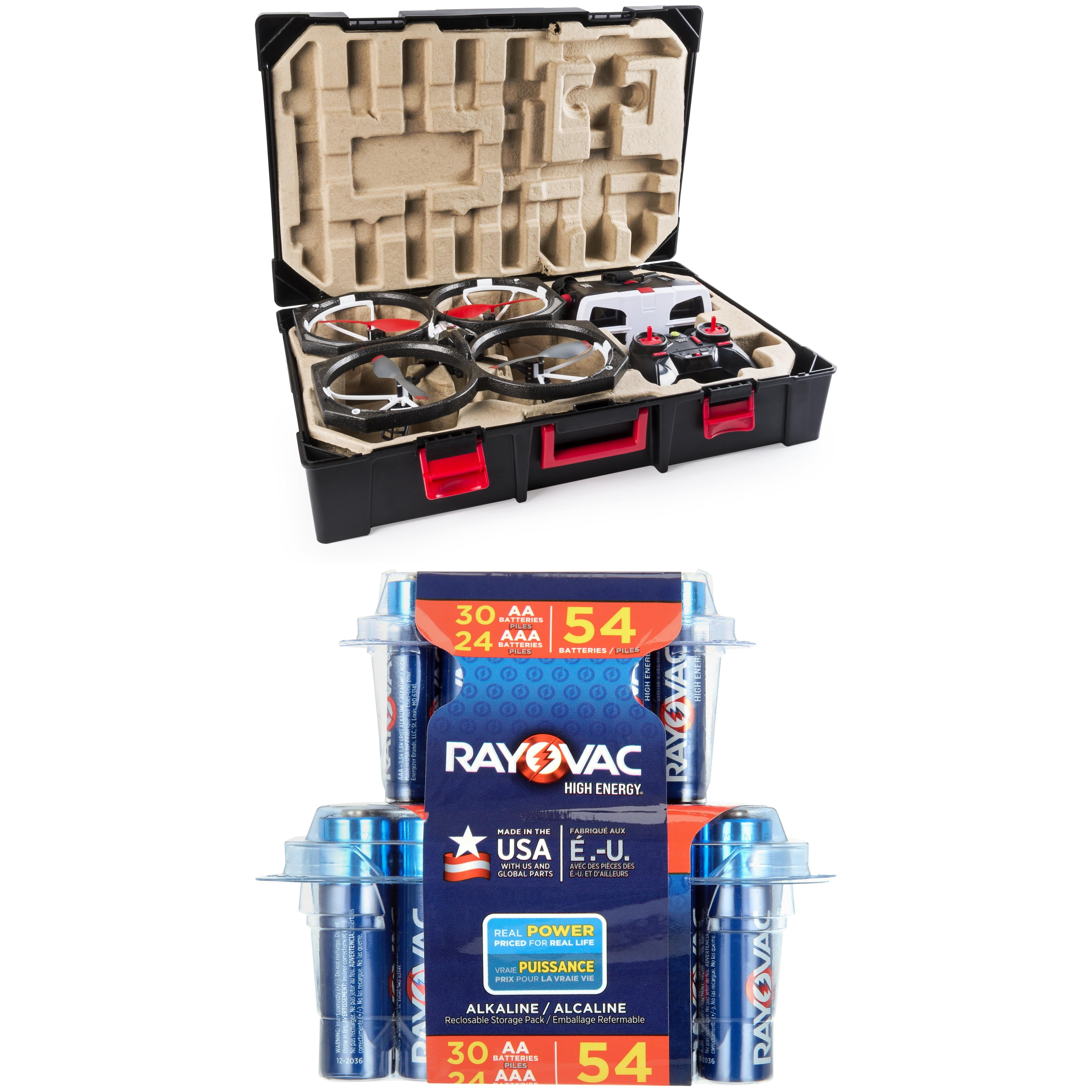 Air Hogs - Helix Sentinel First Person View Video Drone & Rayovac Battery Bundle