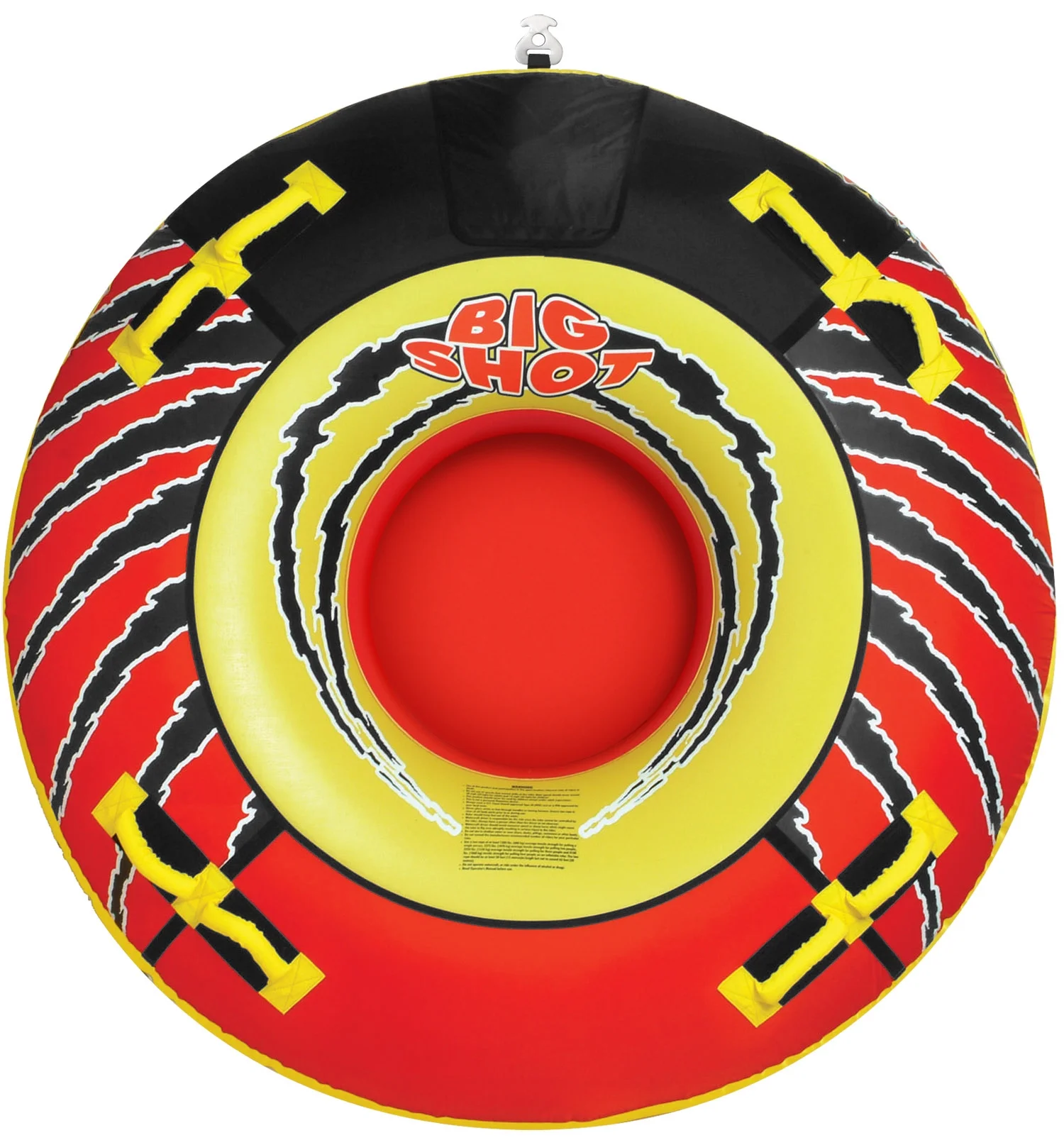 Airhead Big Shot Towable Tube for Boating, Quadruple Rider, Open Top Tube