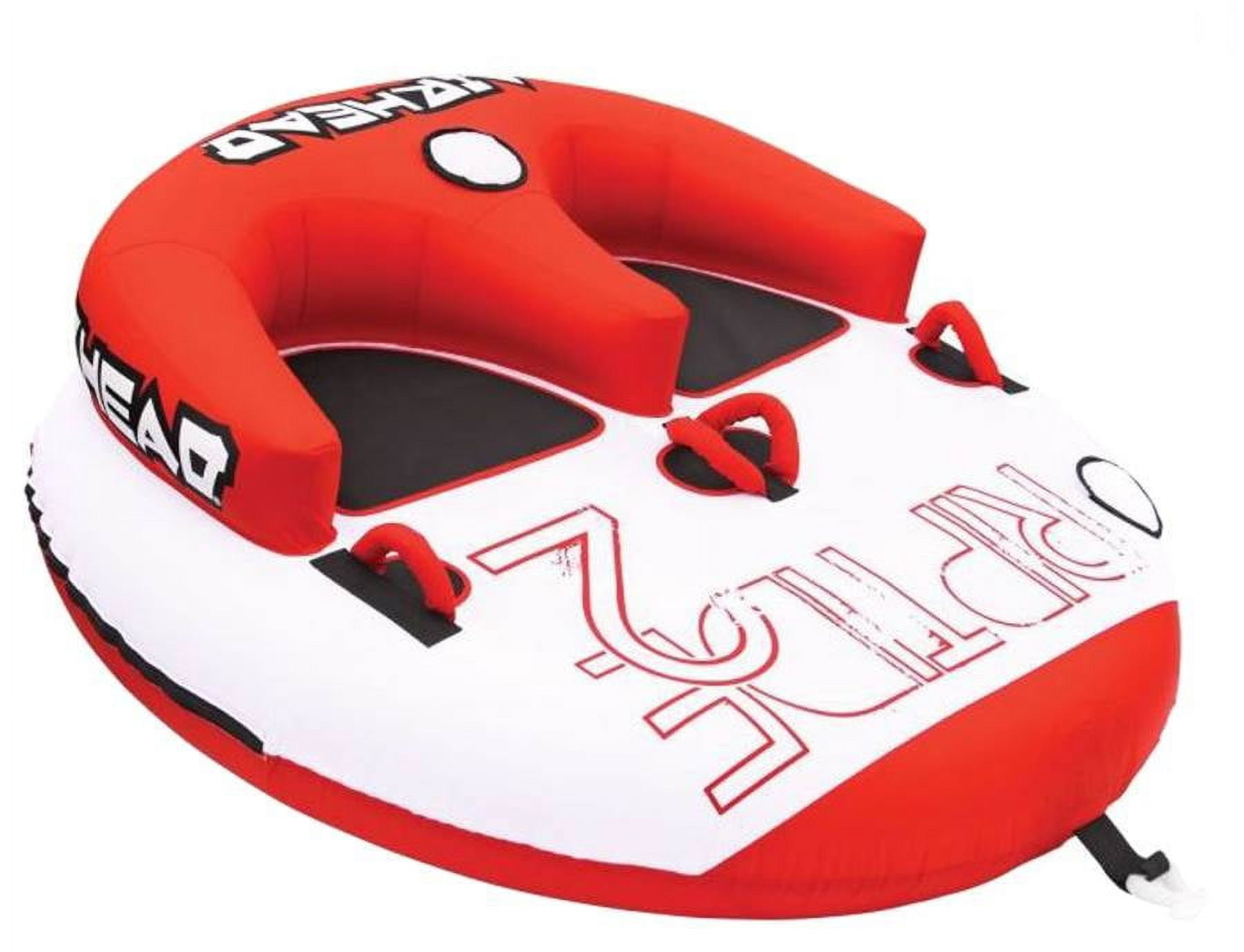 Airhead Riptide Towable Tube for Boating, 2 Rider Tube with Backrest