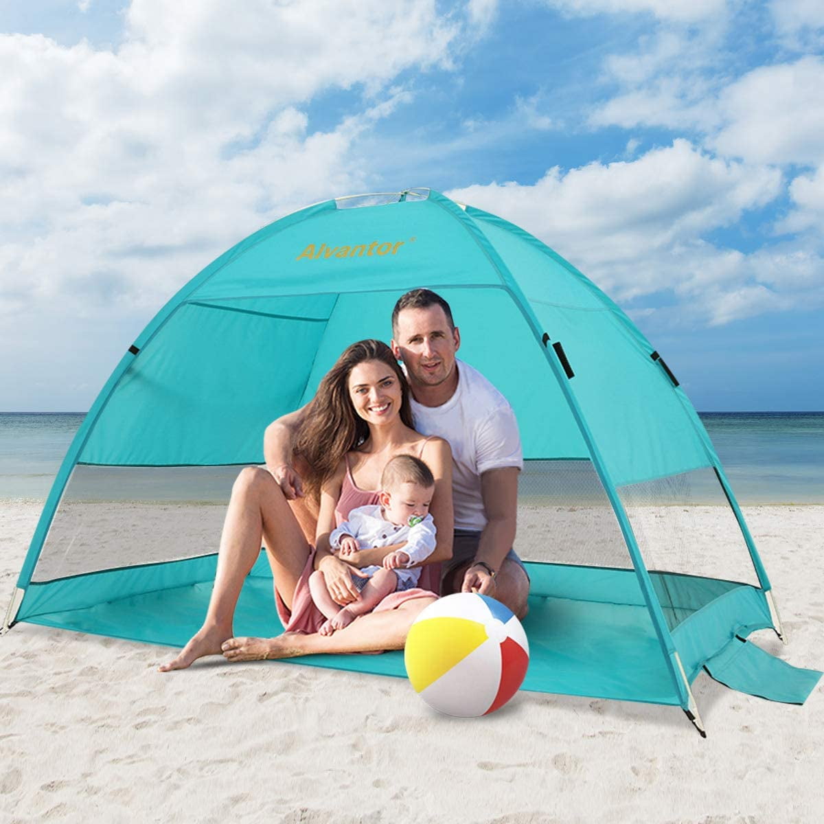 Alvantor Beach Tent Sun Shelter Umbrella Plus Pop Up Portable Canopy