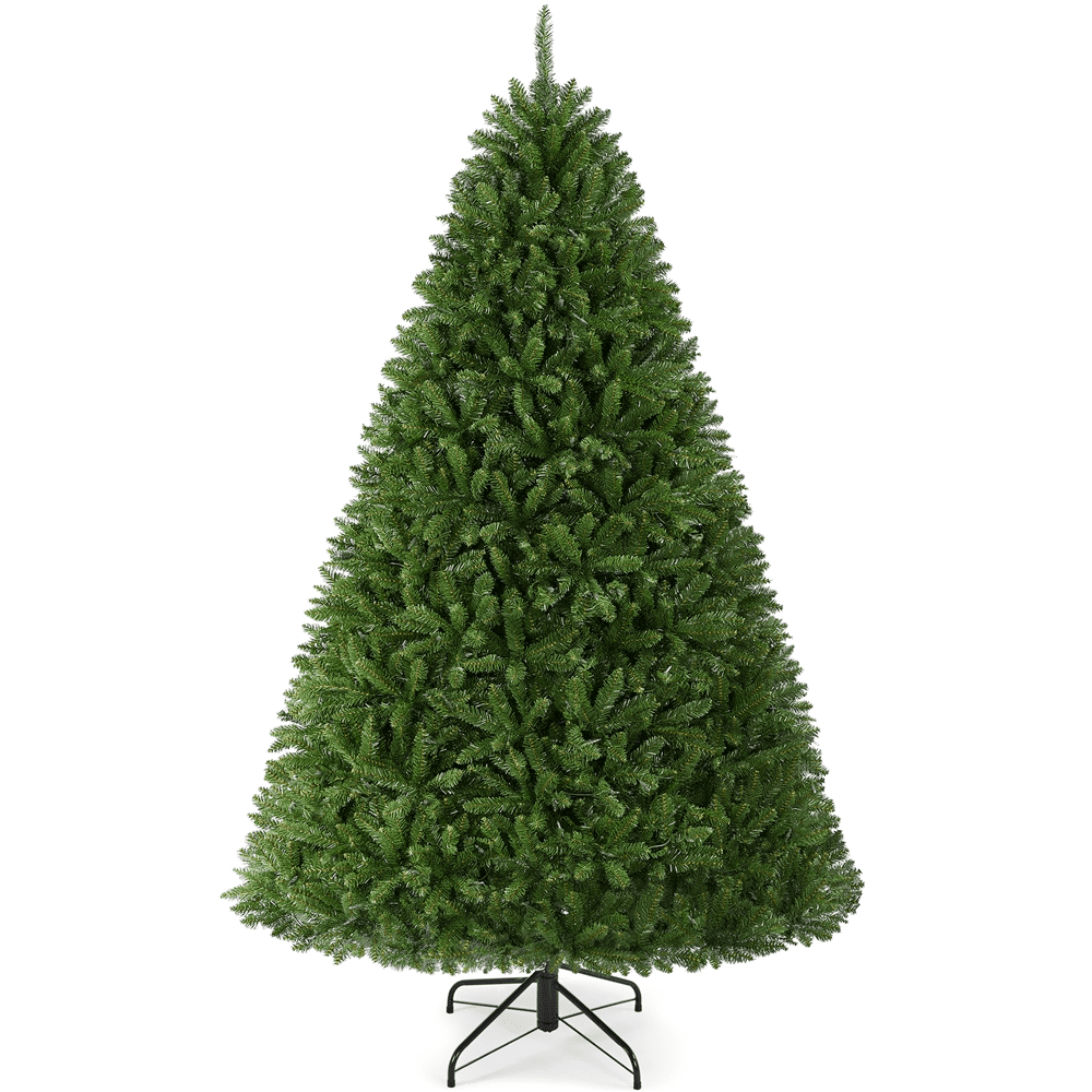 Alden Design 6ft Ultra-Thick Artificial Christmas Tree with Foldable Stand for Holiday Decoration, Green
