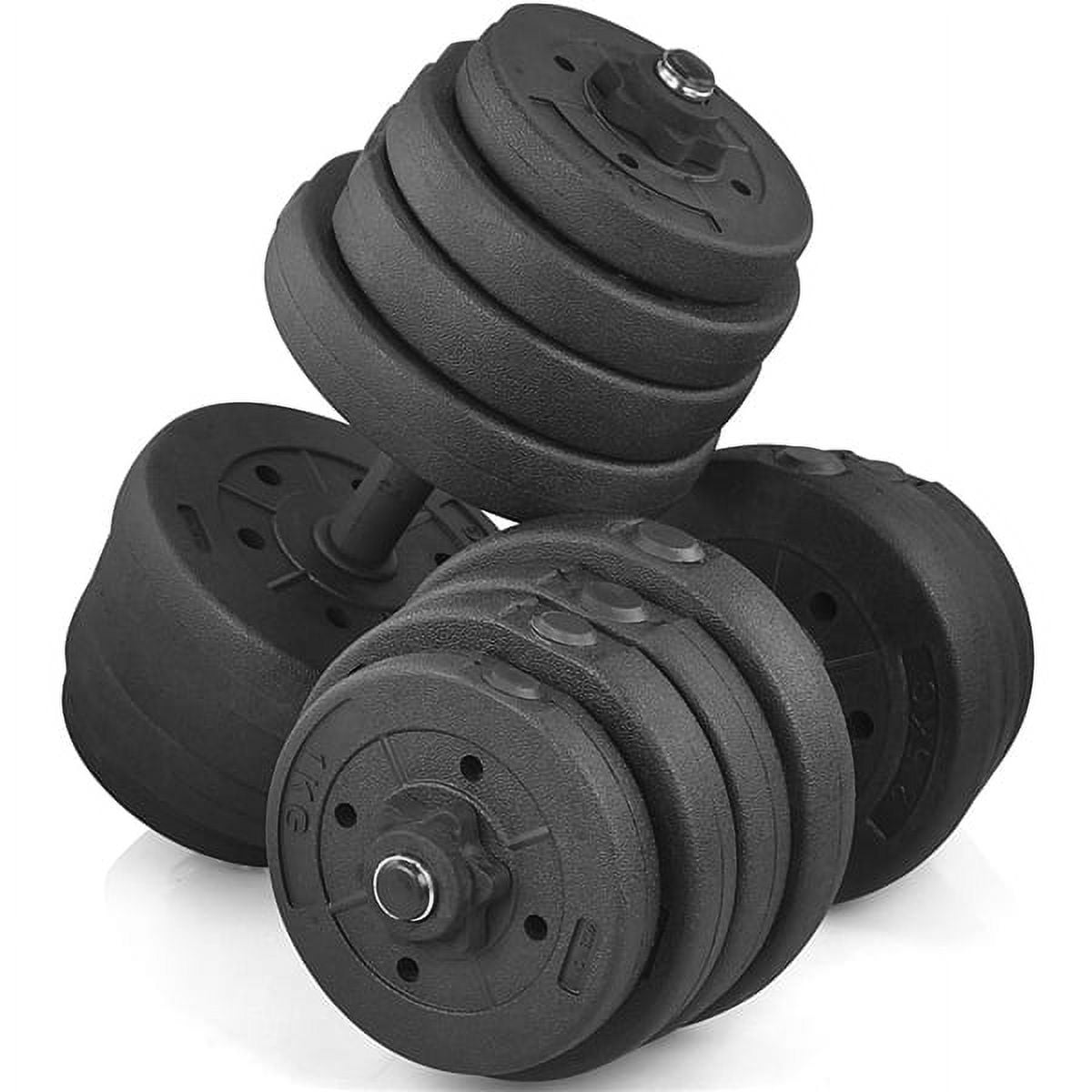 Alden Design 66 lb. Adjustable Dumbbells for Weight Training, Black