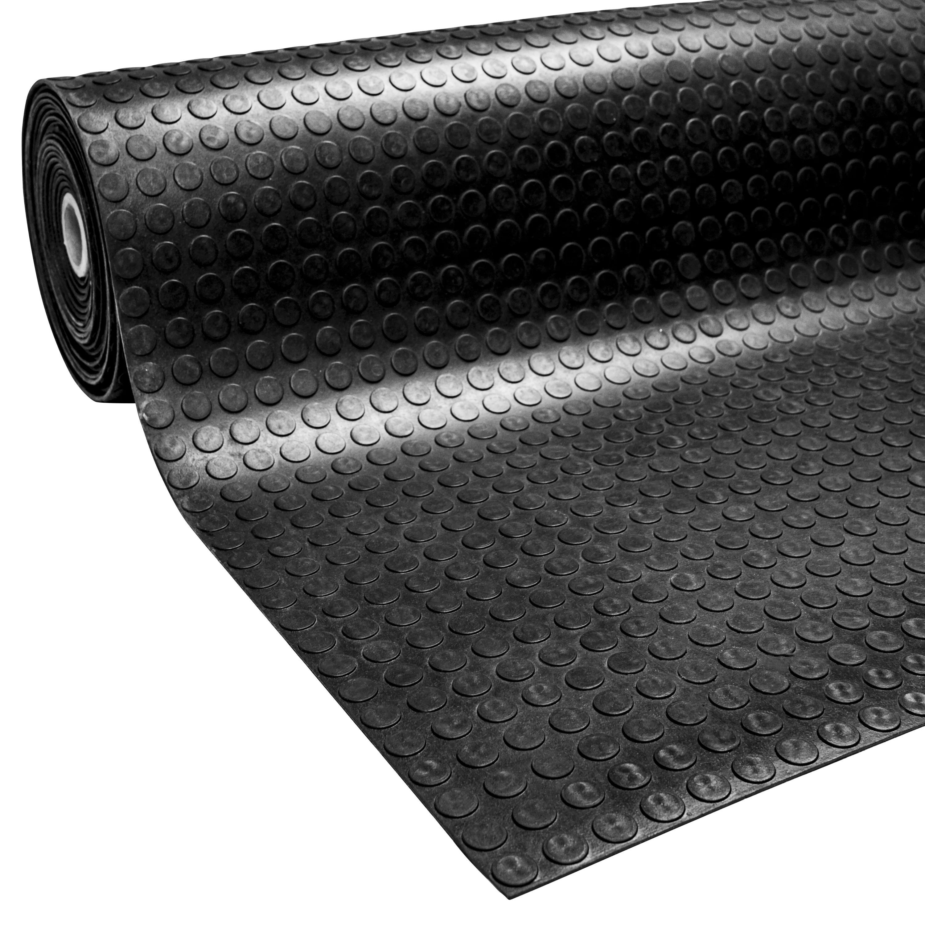 Aldhurst Heavy Duty Rubber Garage Anti-Slip Utility Mat 3'x33' Roll (4 mm Thickness, 107 Sqft) Water Resistant Gym Floor Trailer Floor