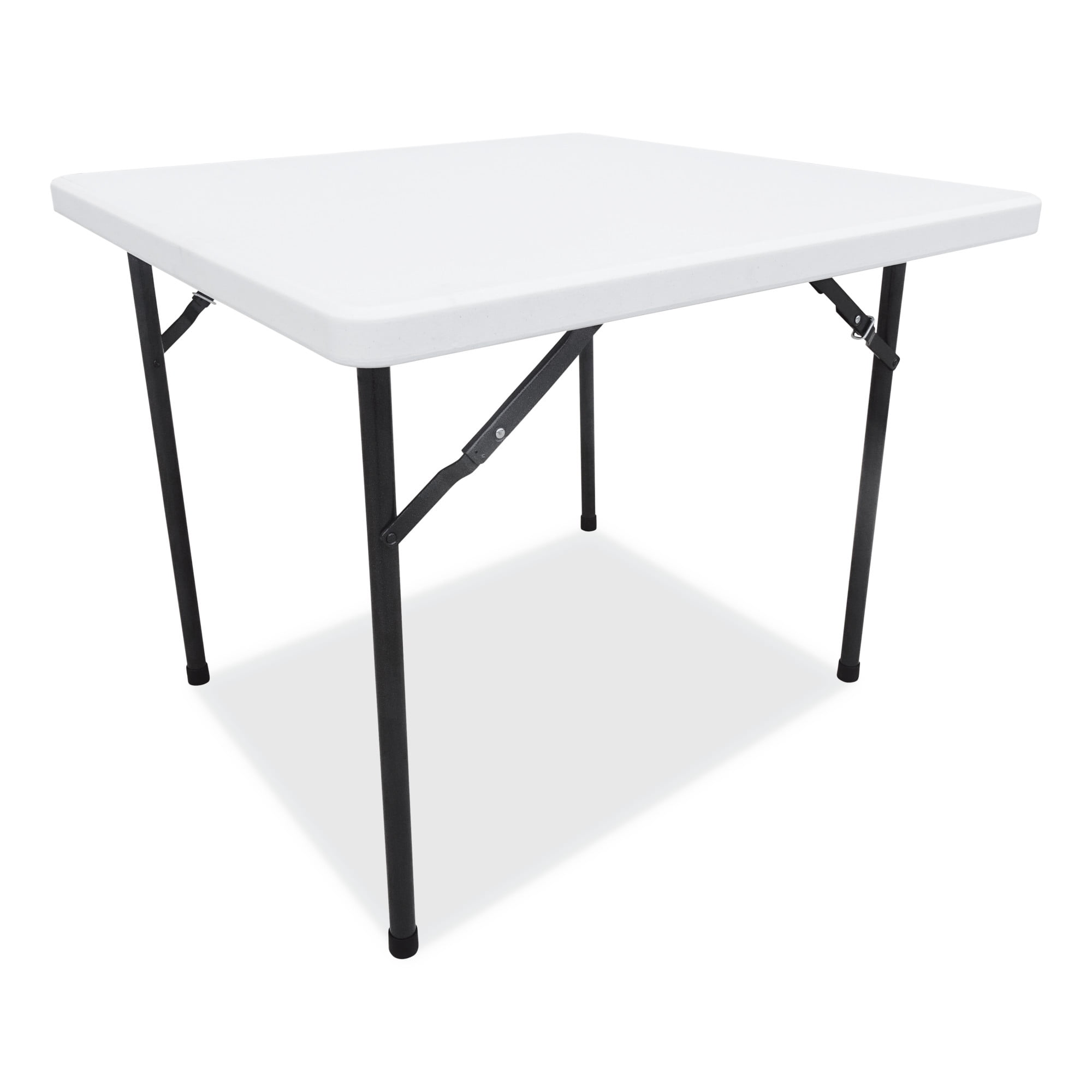 Alera ALEPT36SW 36 in. x 36 in. x 29.25 in. Indoor Outdoor Square Plastic Folding Table - White