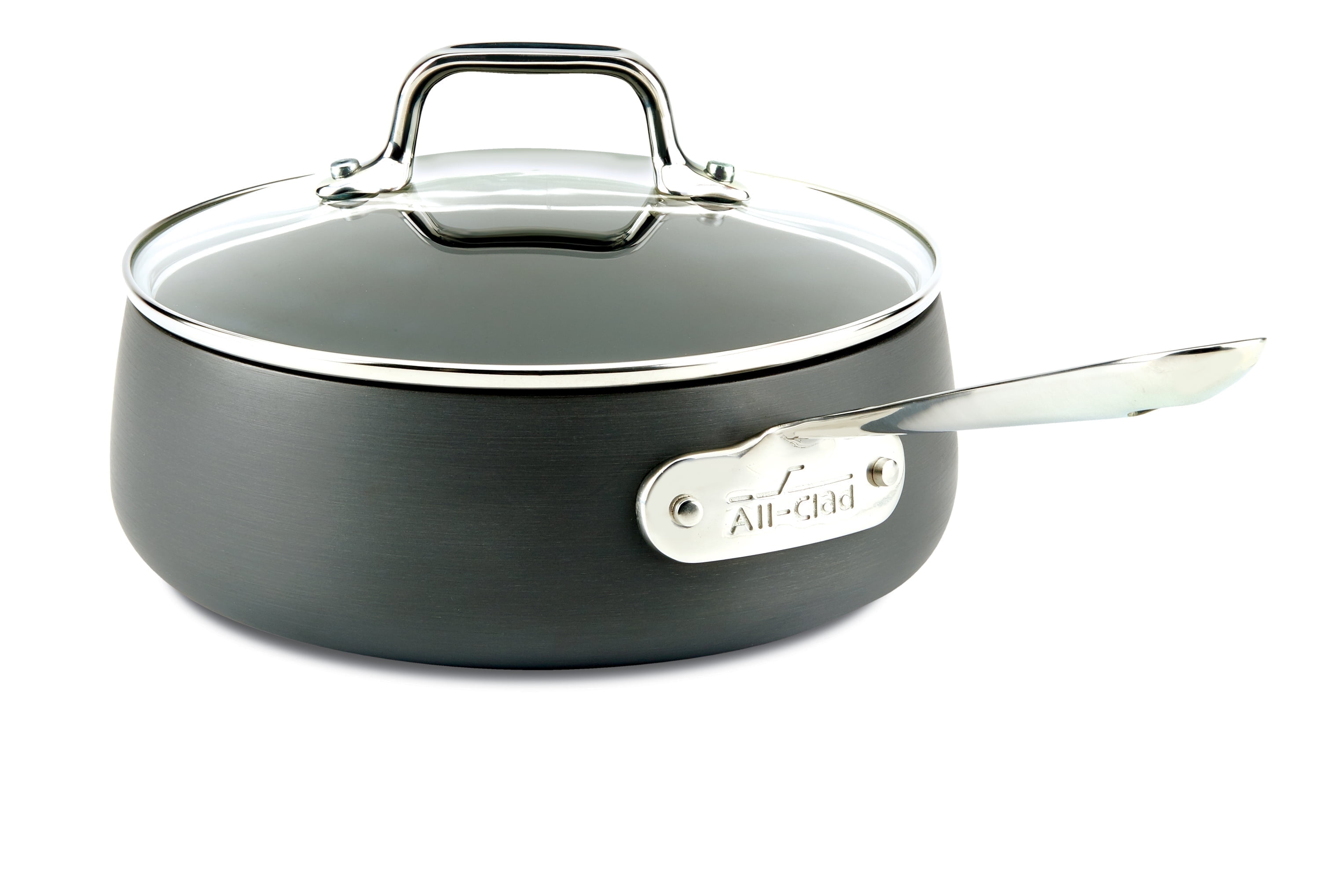 All-Clad HA1 Hard Anodized Nonstick Cookware, Sauce Pan with lid, 2.5 quart