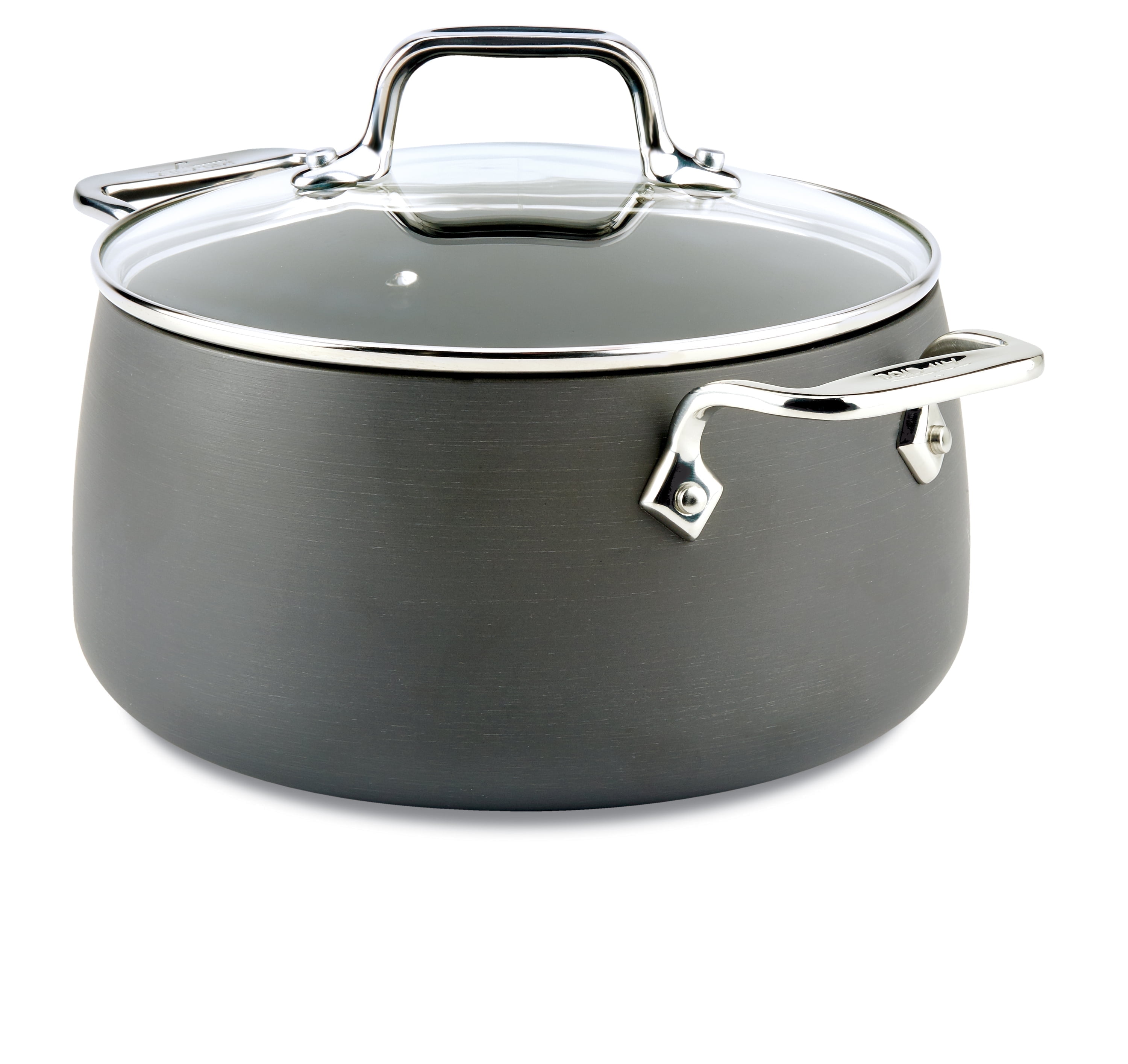 All-Clad HA1 Hard Anodized Nonstick Cookware, Soup Pot with Lid, 4 quart