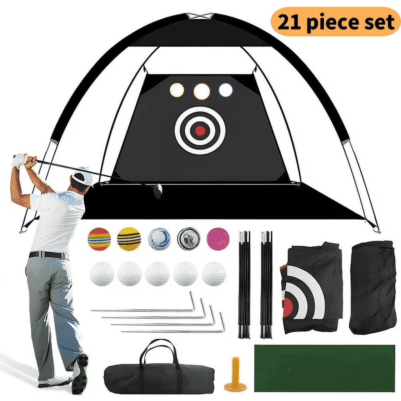 All in 1 Golf Net with Accessories Backyard Practice Net for Chipping, Driving Golf Hitting Nets for Backyard