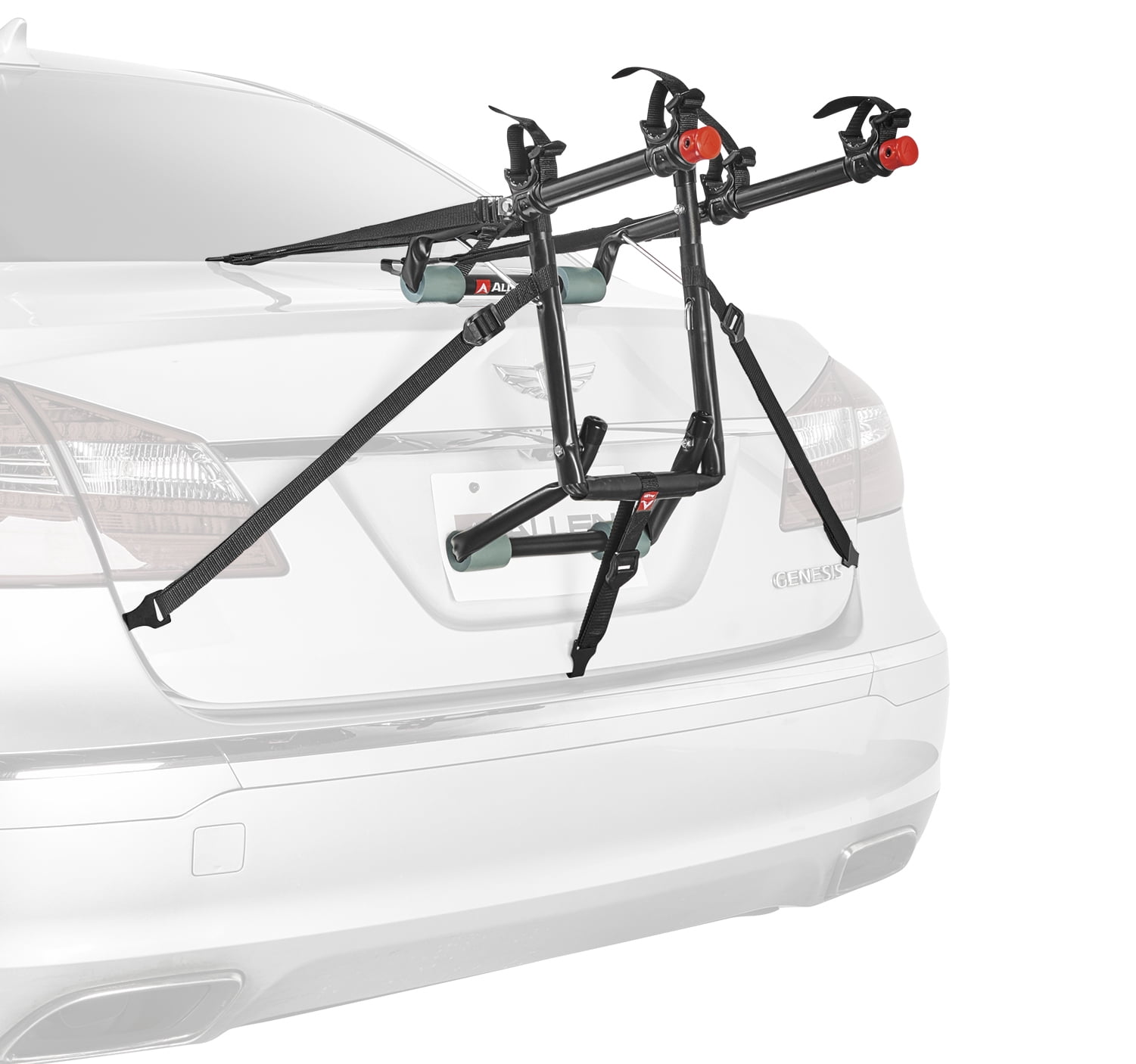 Allen Sports Deluxe 2-Bike Trunk Mount Bike Rack, model 102DN, 35 lbs per bike capacity