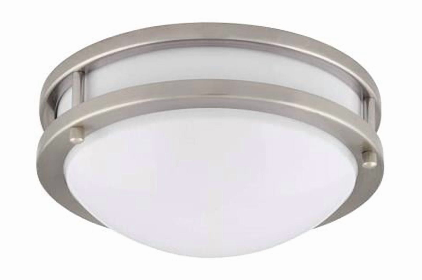 10" LED flush mount fixture.Die-Form-Cold-Rolled Steel housing. Plastic white diffuser. Dimmable. Damp location