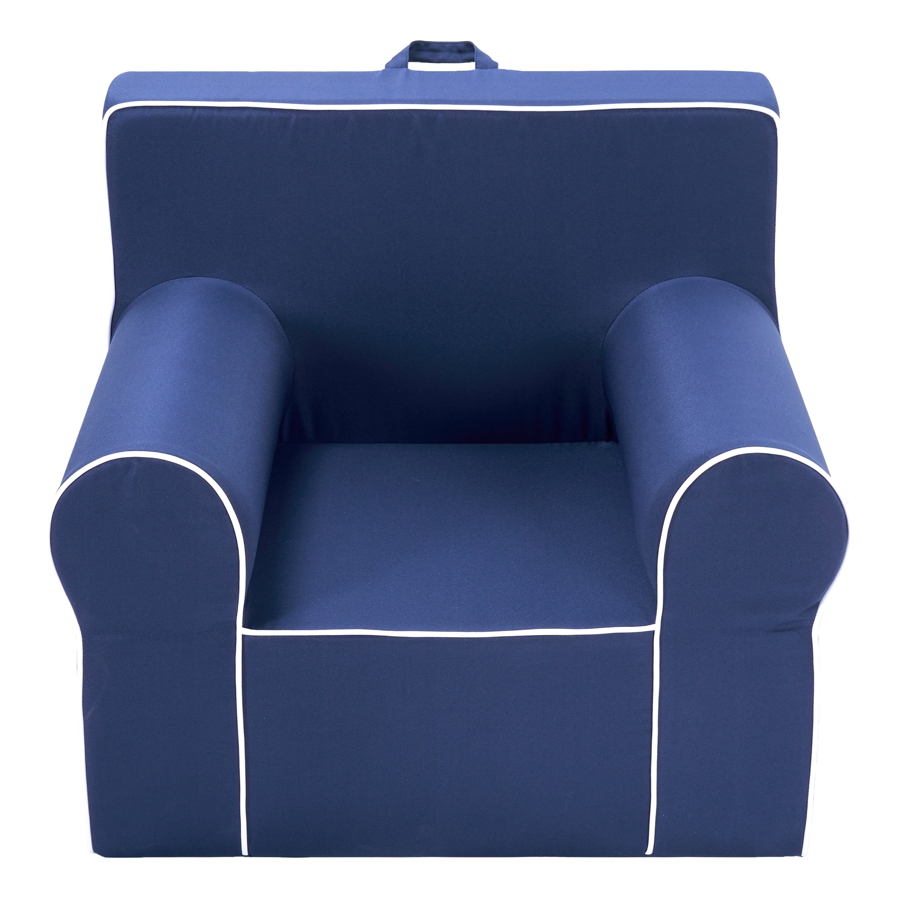 American Kids Everywhere Foam Chair, Navy, 25.25" W x 21" D x 22.5" H