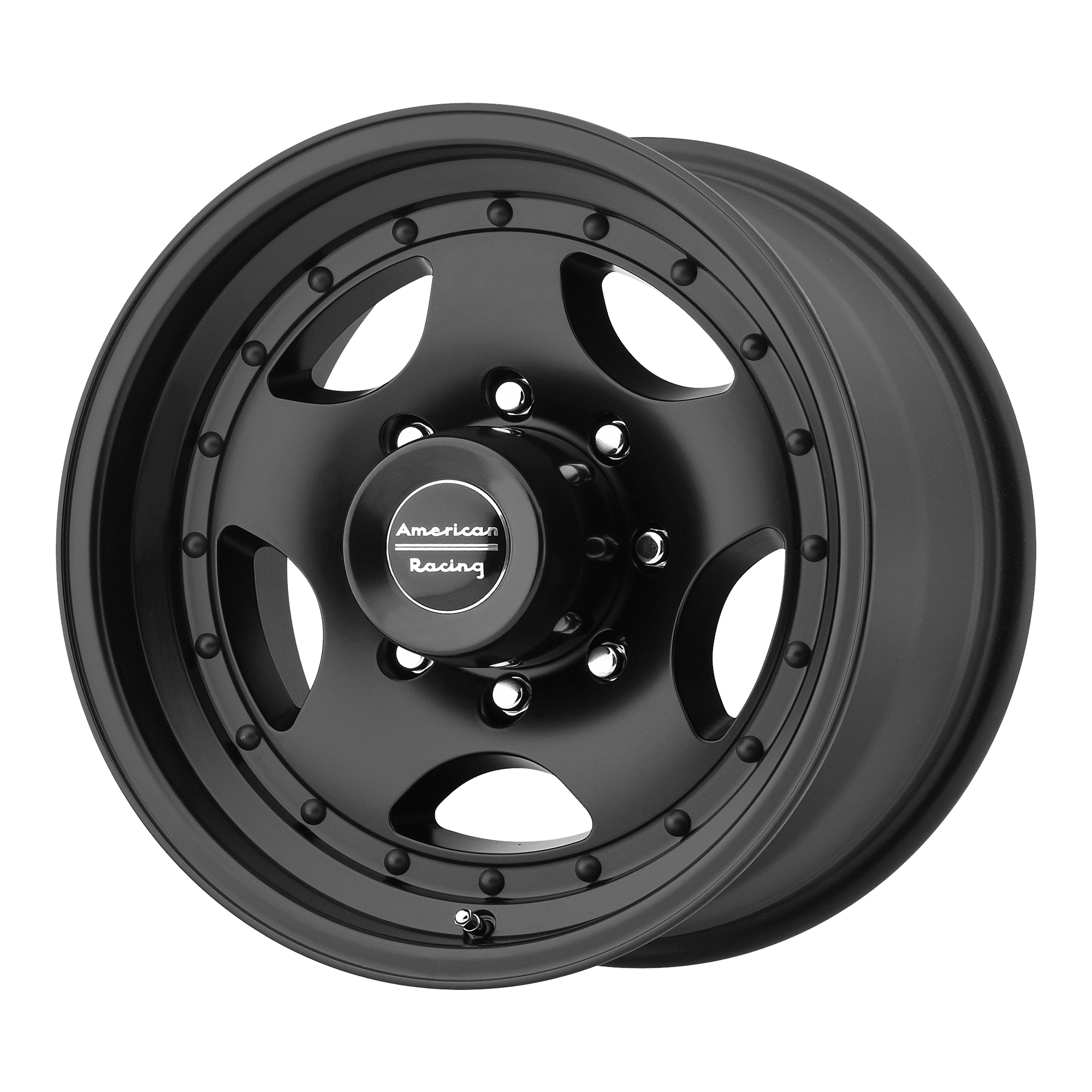 American Racing Aluminum Rim AR23 15X7in Satin Black Finish, AR235761B