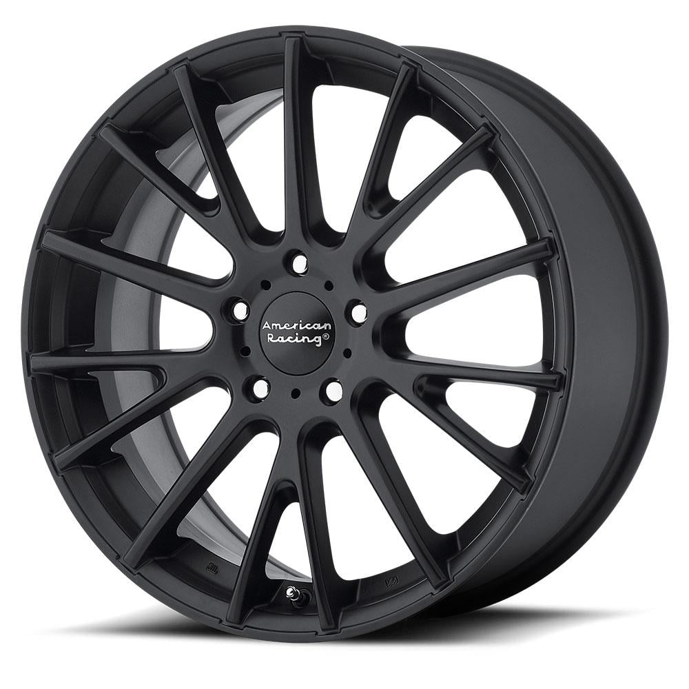 American Racing Aluminum Rim AR904 17X7in Satin Black Finish, AR90477012740