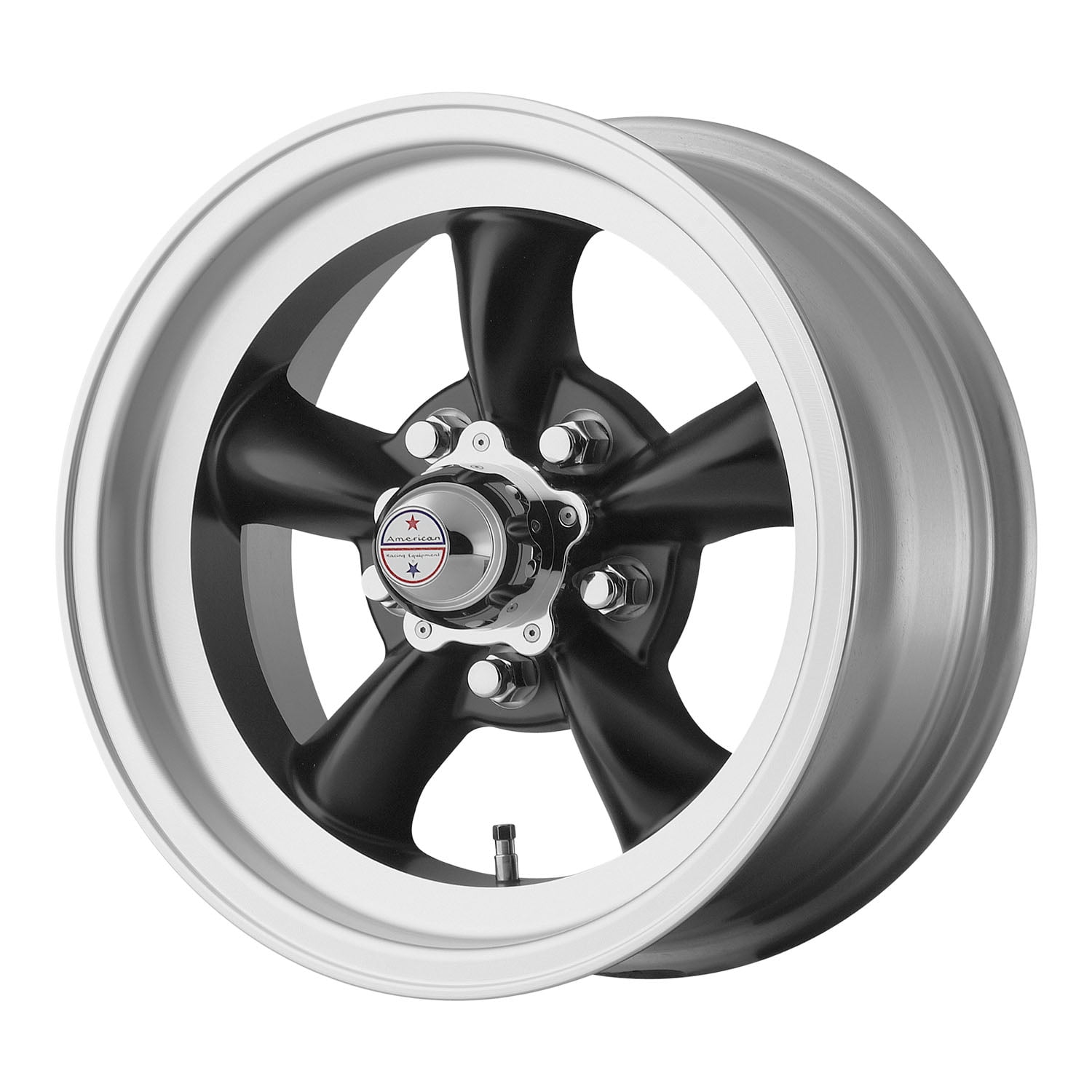 American Racing Torq Thrust D 15X7 5X120.65 Satin Black W/ Machined Lip (-6 Mm) Wheel Rim