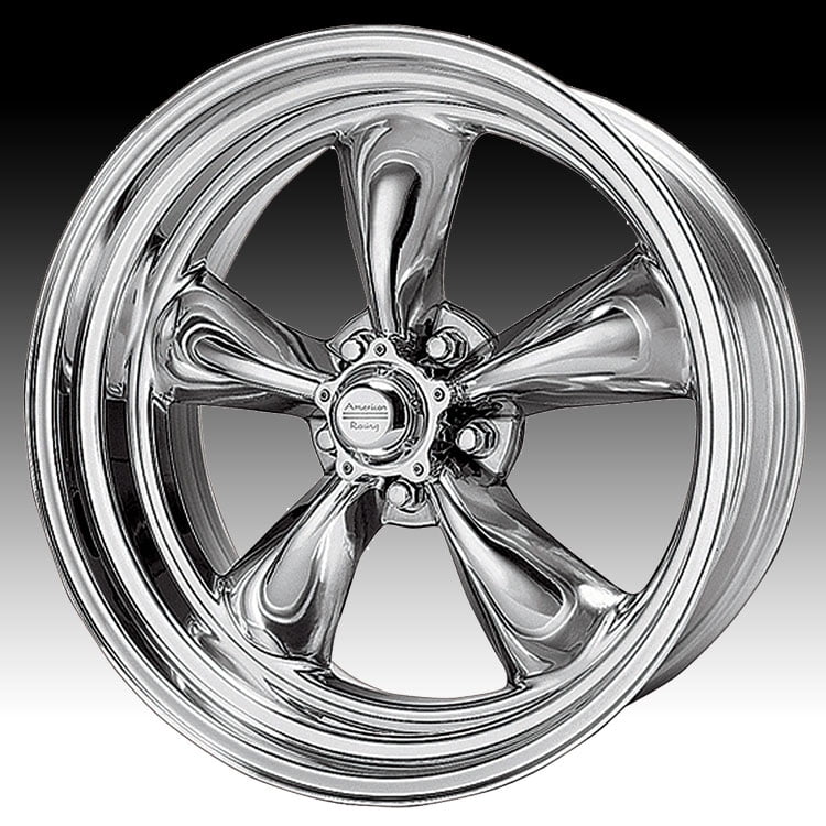 American Racing Vintage Aluminum Rim VN515 TORQ THRUST II 1 PC 20X8in Polished Finish, VN5152873