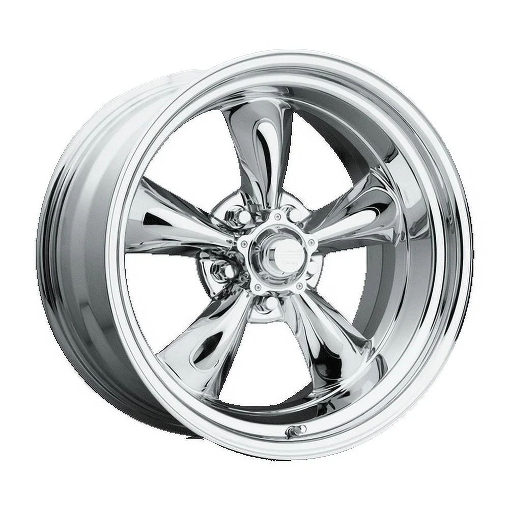 American Racing Vintage Aluminum Rim VN615 TORQ THRUST II 1 PC 17X8in Chrome Finish, VN6157863