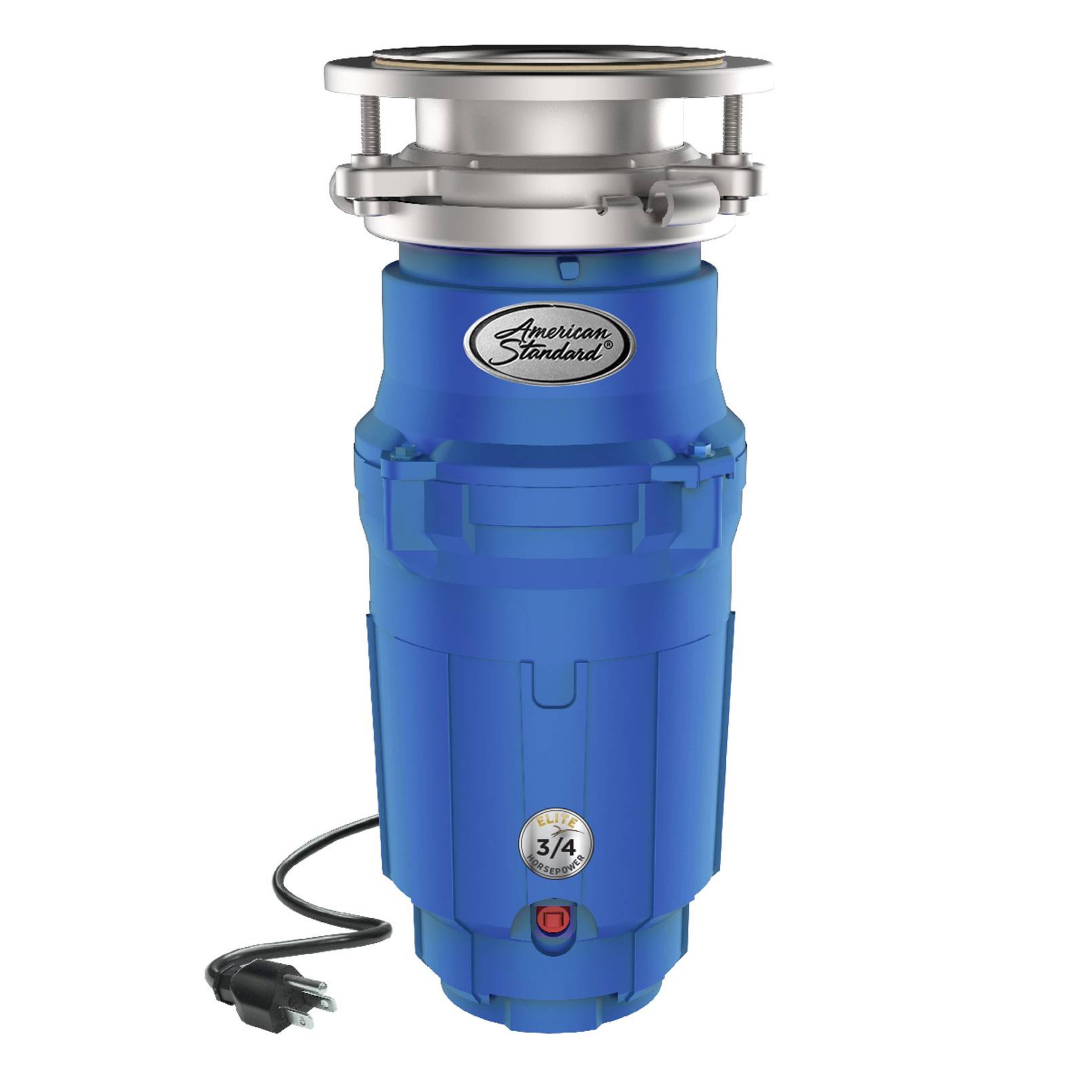 American Standard Elite ASE-90-SL 3/4 HP Continuous Feed Garbage Disposal with Power Cord, Slim-Line