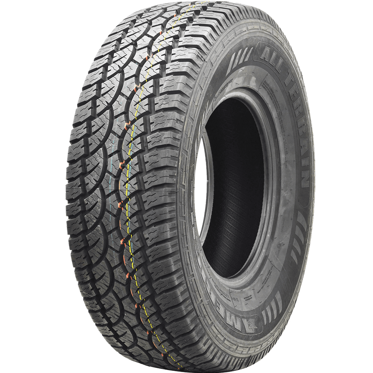 Americus Rugged All-Terrain Tire - LT285/70R17 121S LRE 10PLY Rated Fits: 2015-18 Ram 1500 Rebel, 2021-23 Jeep Wrangler Unlimited Rubicon 392