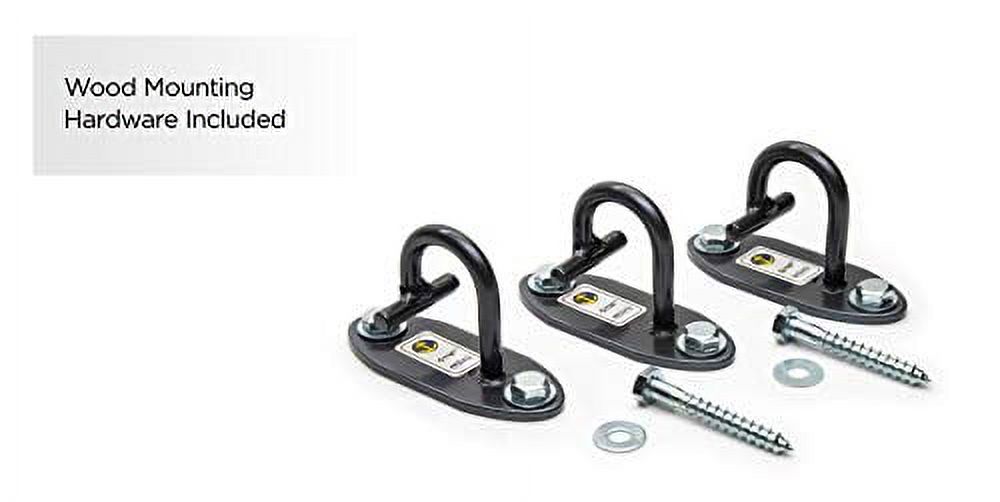 Anchor Gym Set of 3 Mini H1 Workout Wall Mount Solid Steel Anchors