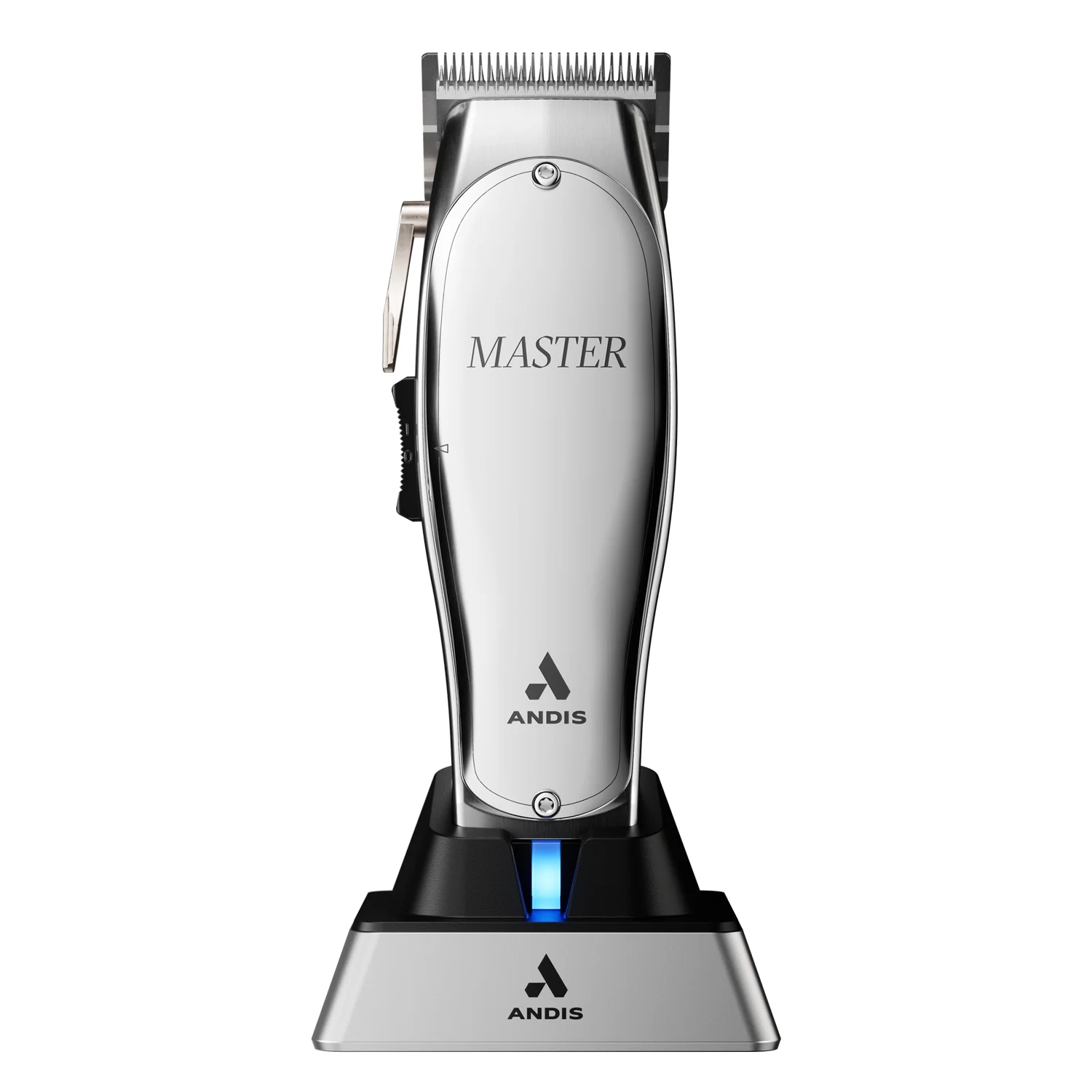 Andis 12660 Professional Master Corded/Cordless Hair Trimmer, Adjustable Carbon Steel Blade Clipper