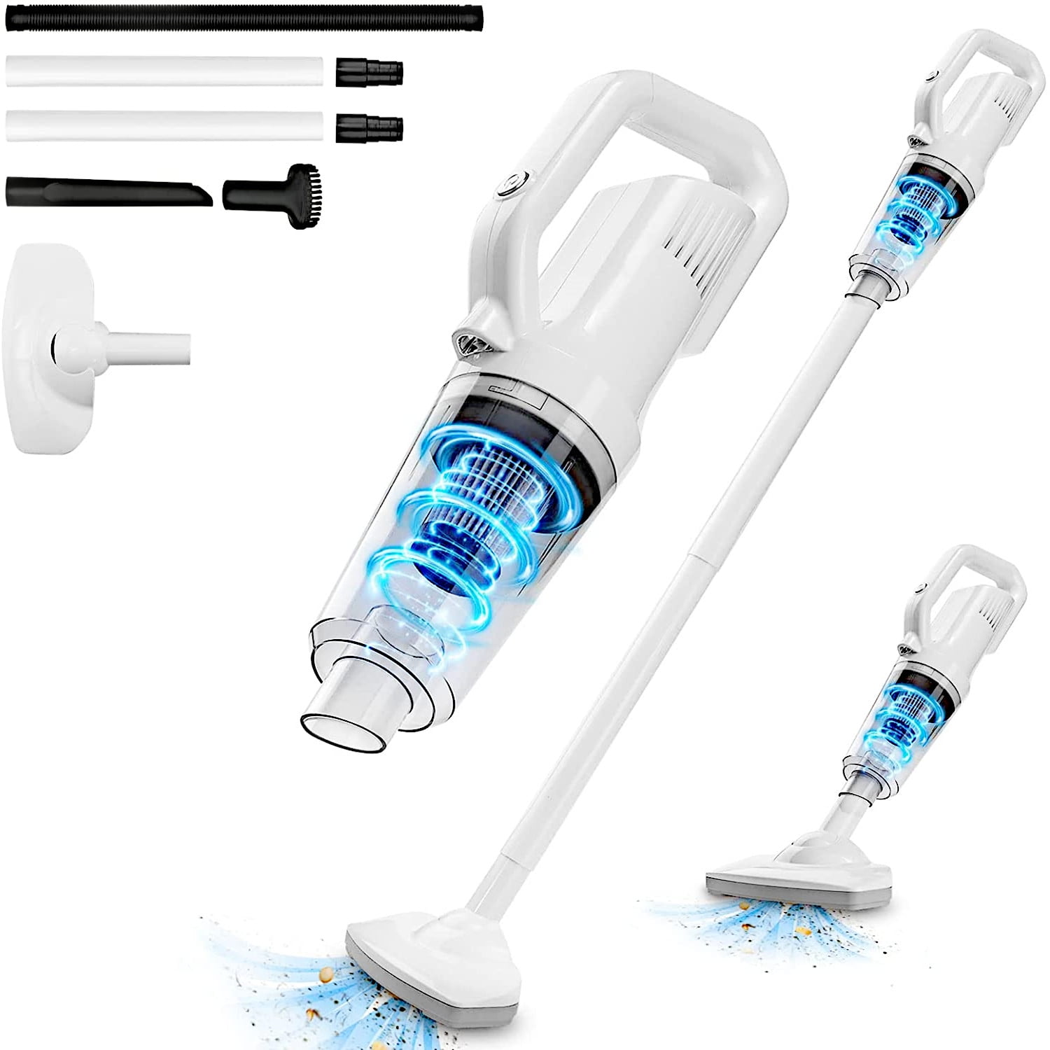 Anpro 11.1 V Cordless Handheld Vacuum Cleaner - Powerful Rechargeable