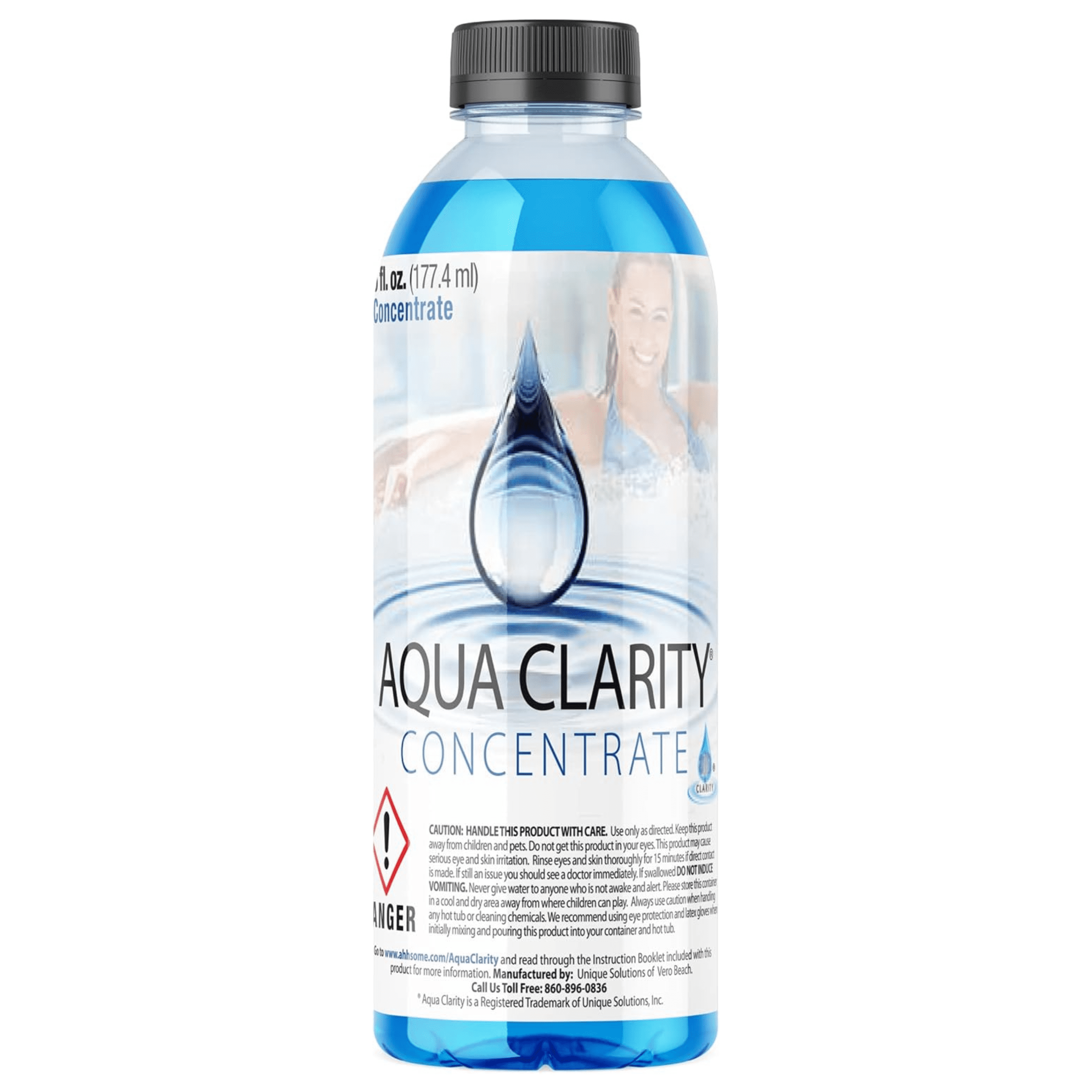 Aqua Clarity Hot Tub Cleaner Concentrate, Clarifier & Conditioner, 1-Year Complete Hot Tub Care