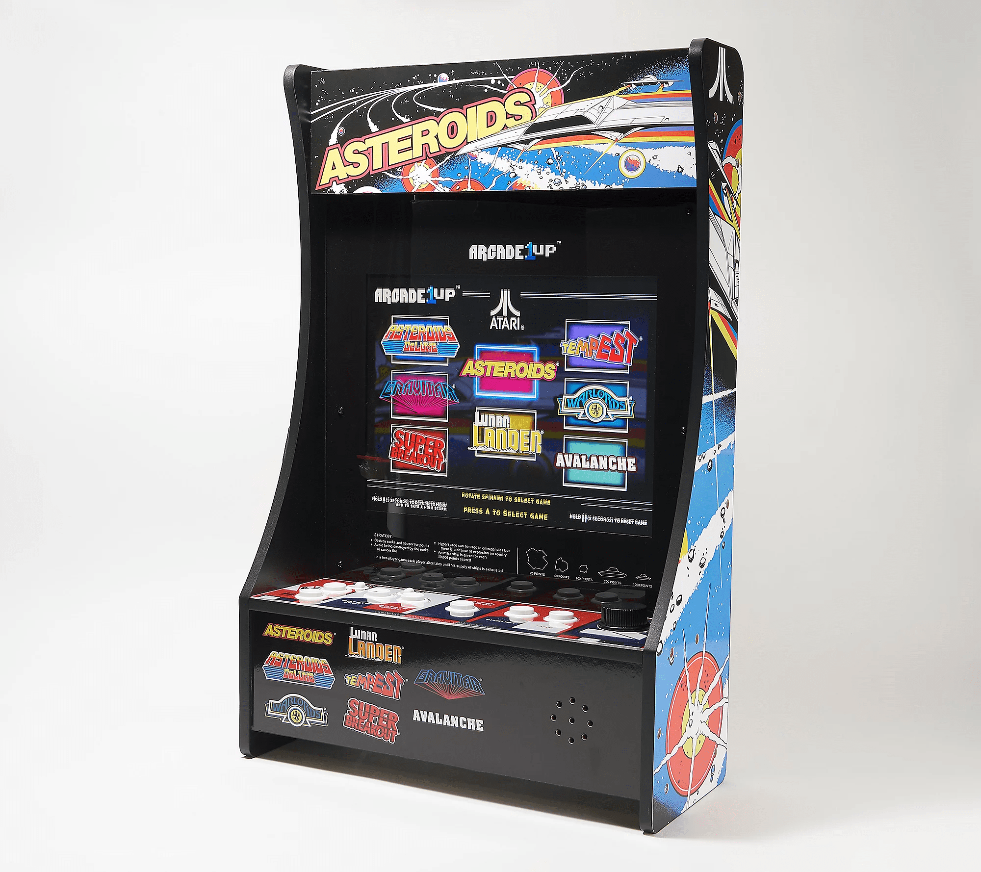 Arcade1Up 8 Game PartyCade Portable Home Arcade Machine - Asteroids